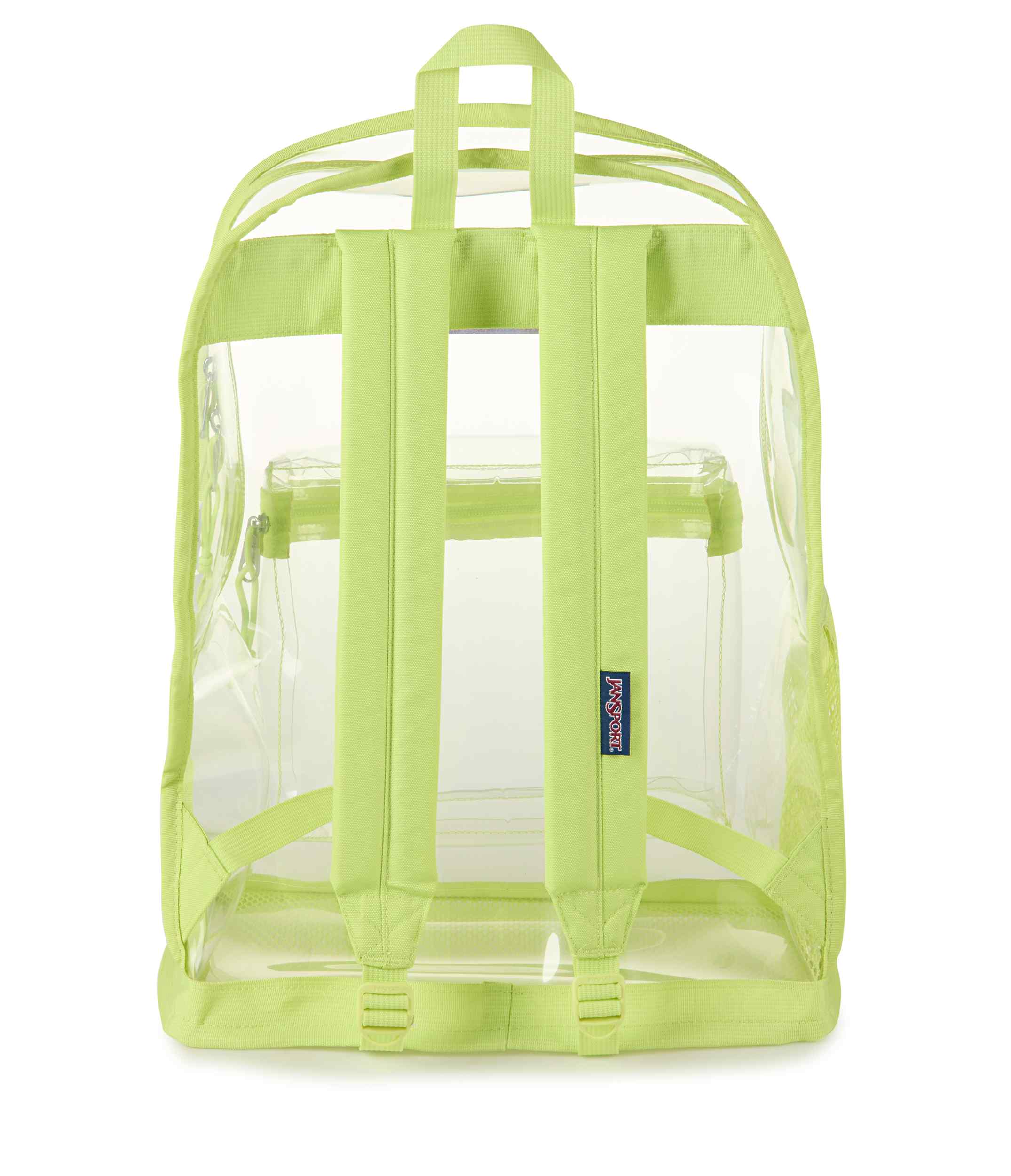 jansport-clear-pack-rucksack-lime-citron-transparent-mit-flaschenfach image 3