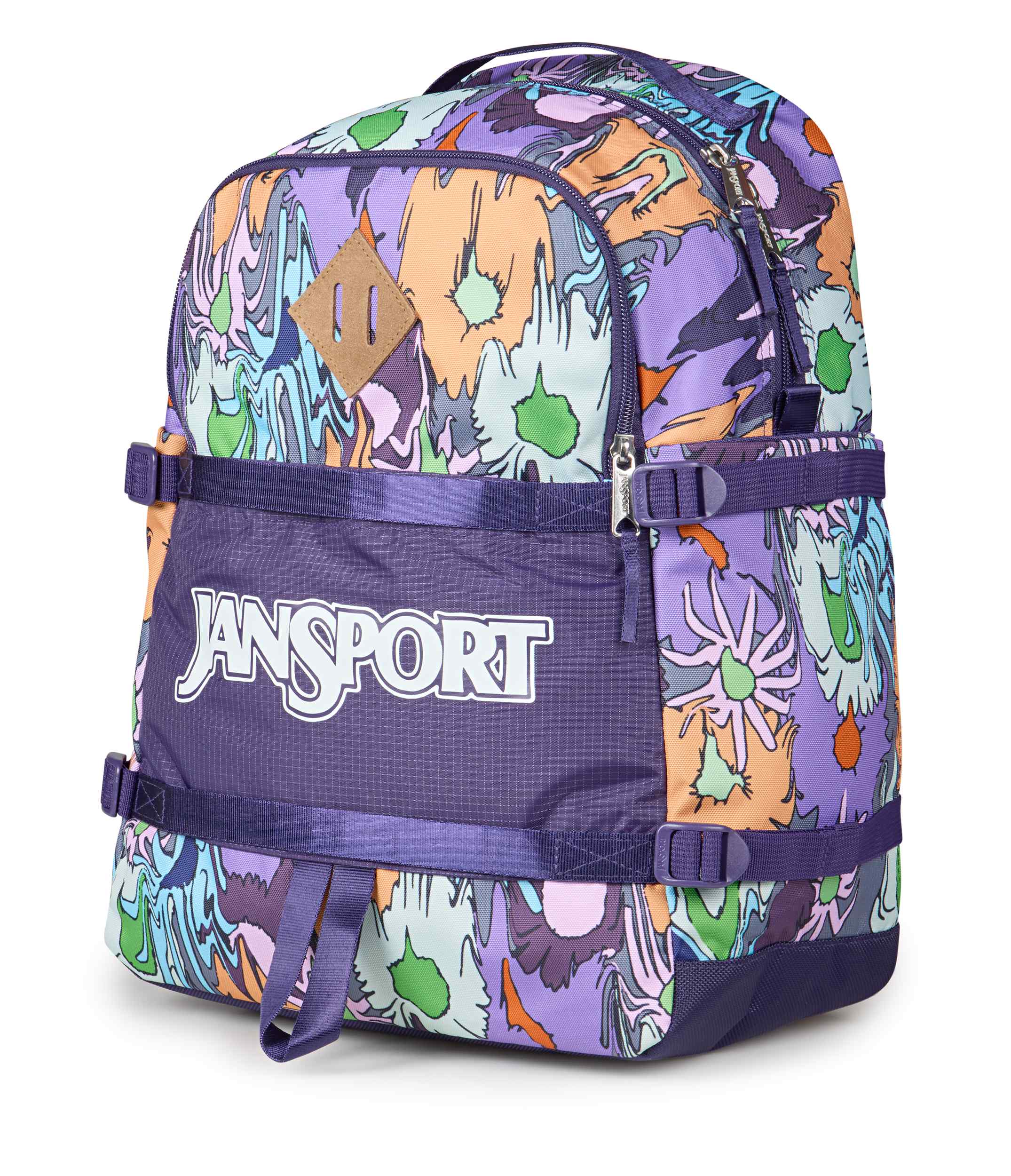 jansport-small-seattle-pack-rucksack-melted-blooms-yellow image 2