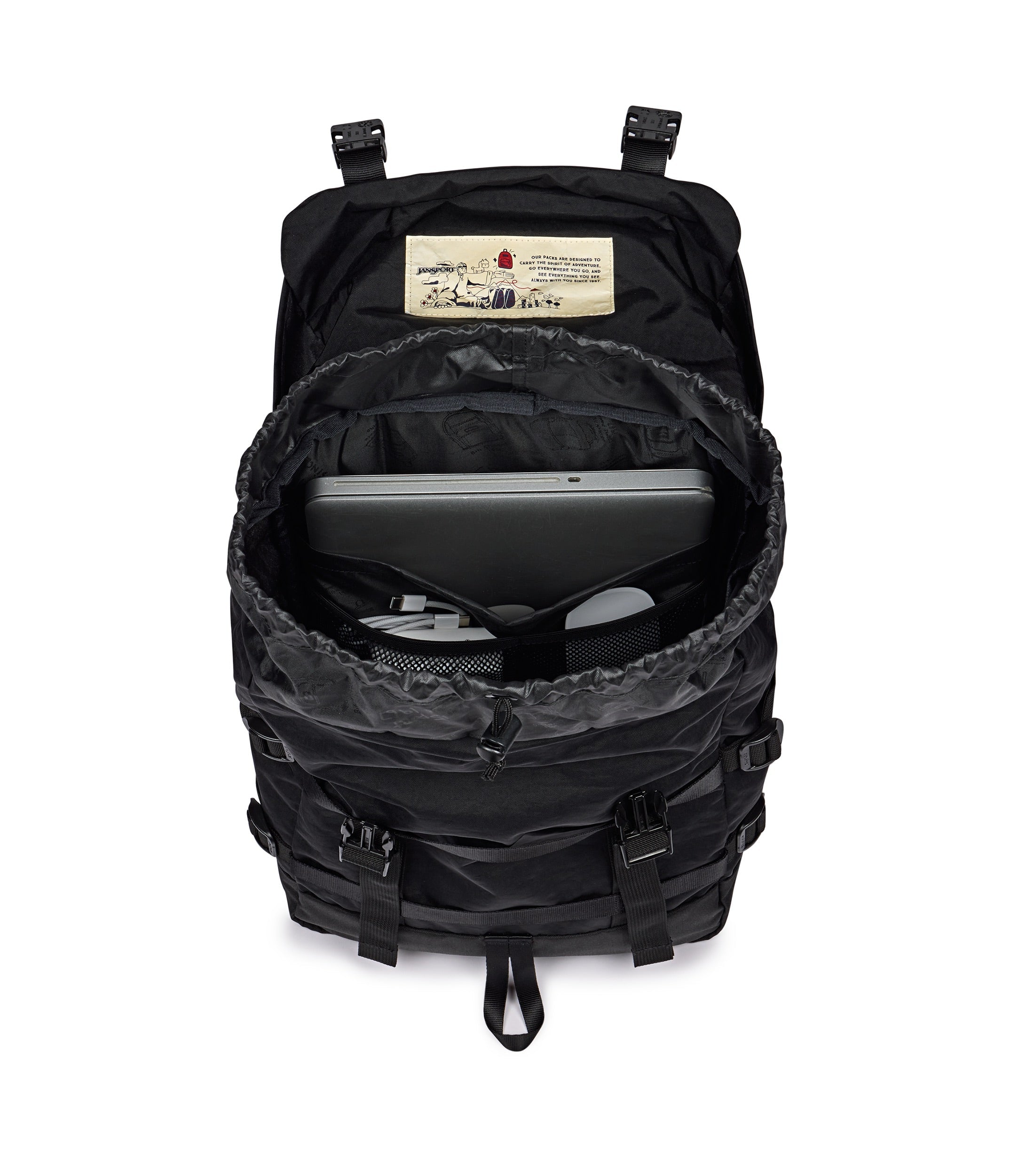 jansport-skip-pack-rucksack-schwarz-mit-laptopfach image 5