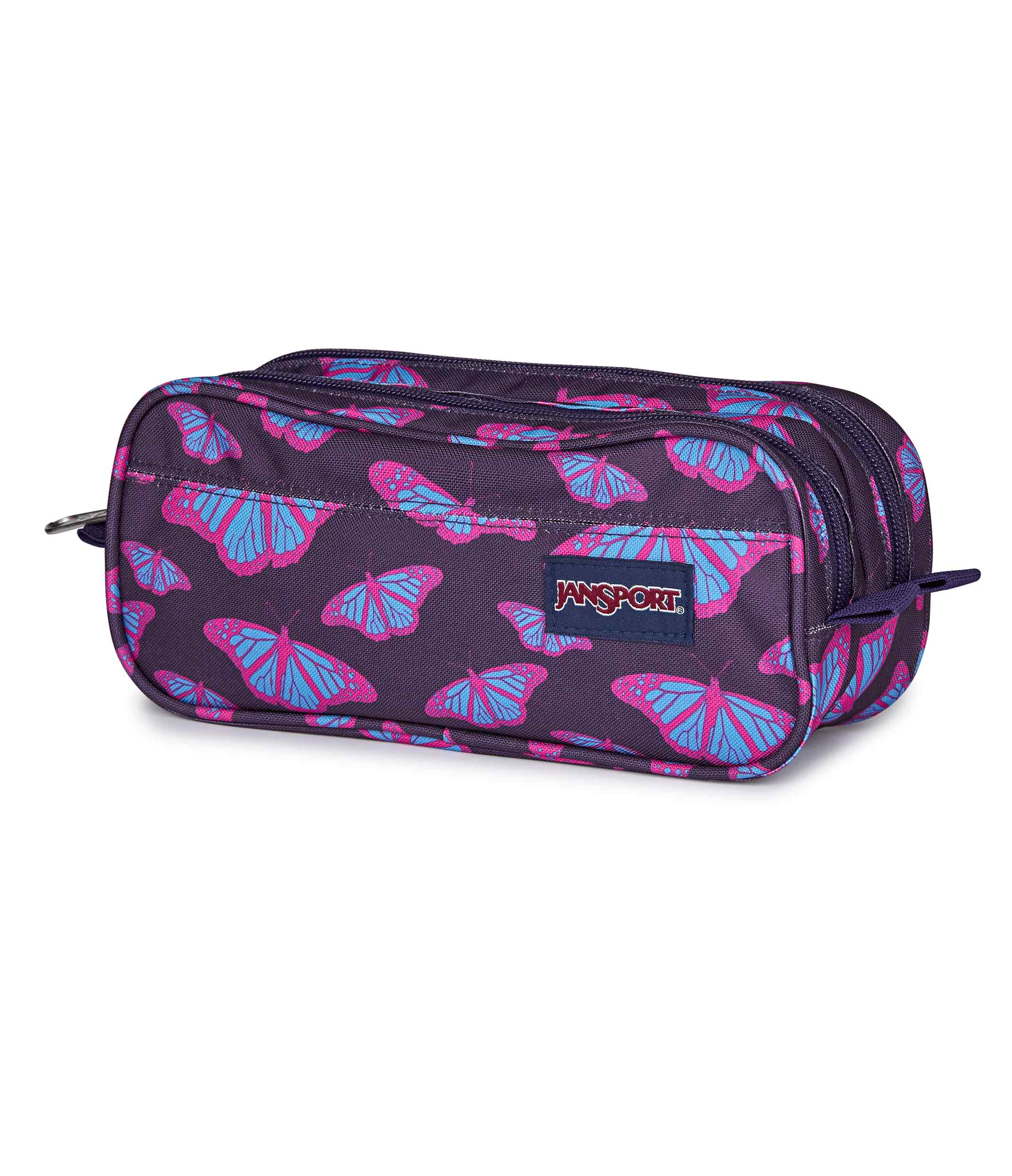 jansport-large-accessory-pouch-zubeh-rtasche-flutter-by-purple-reissverschluss image 2