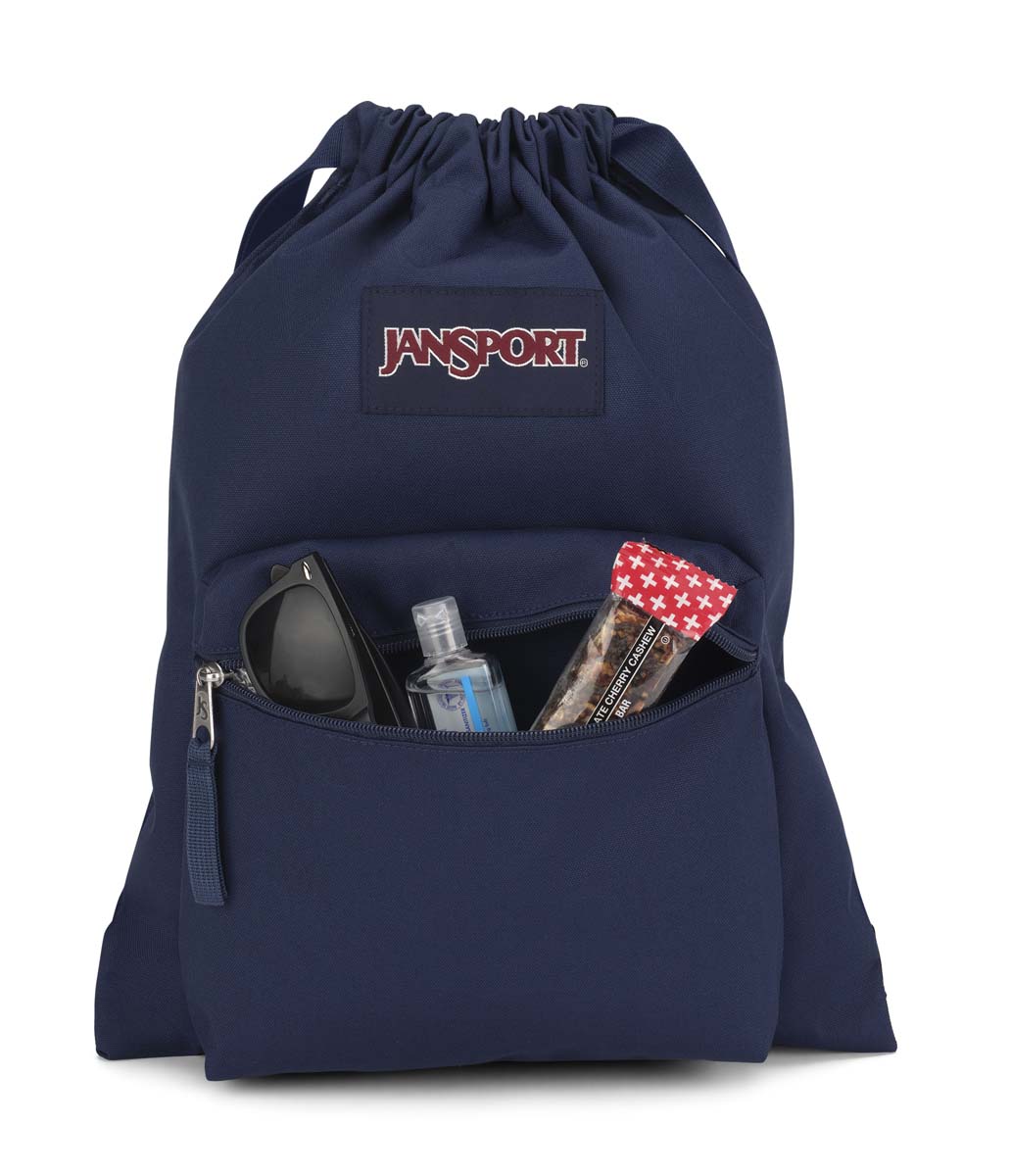 jansport-drawsack-rucksack-navy-mit-kordelzug image 3