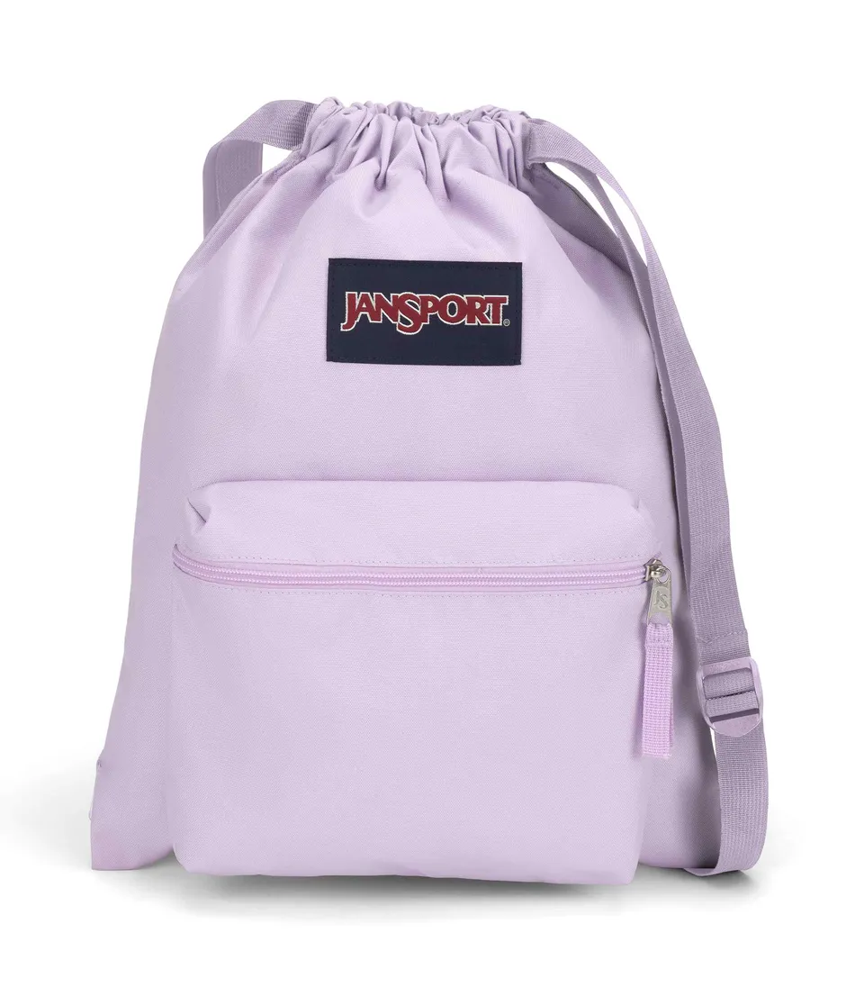jansport-drawsack-turnbeutel-pastel-lilac-mit-kordelzug image 1