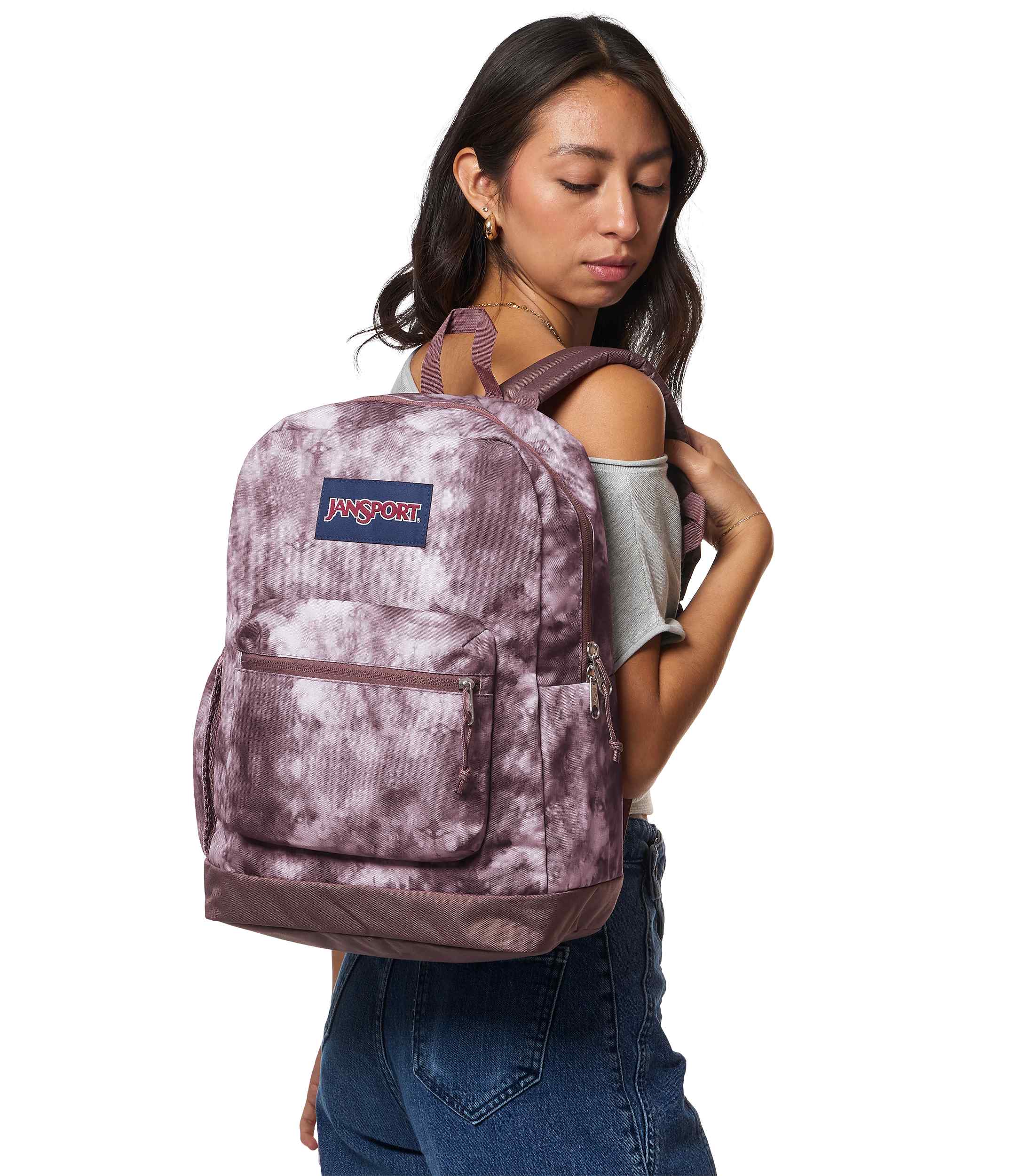 jansport-cross-town-plus-rucksack-ice-dye-mahogany-laptop image 3