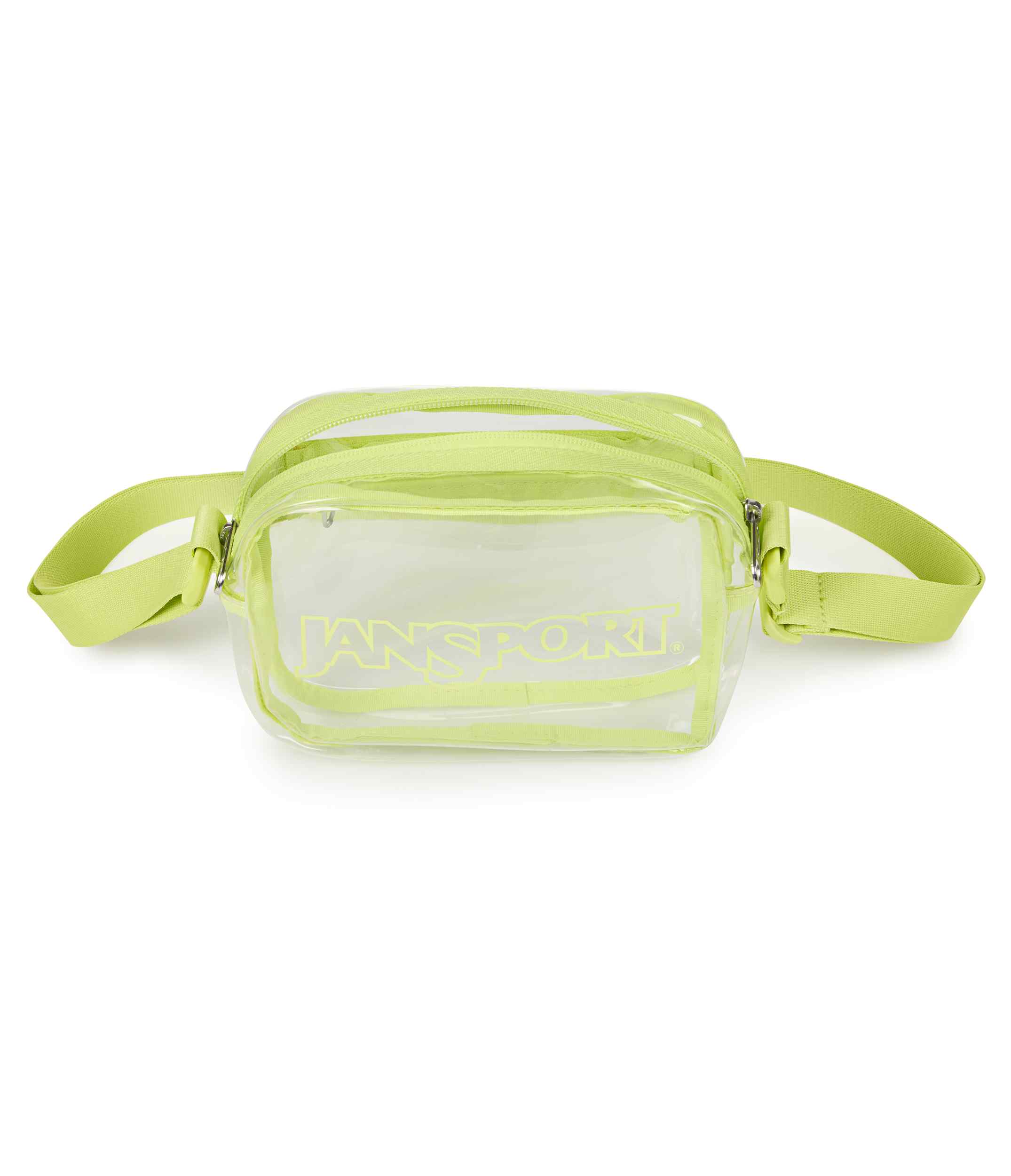 jansport-clear-crossbody-umh-ngetasche-lime-citron-transparent image 6