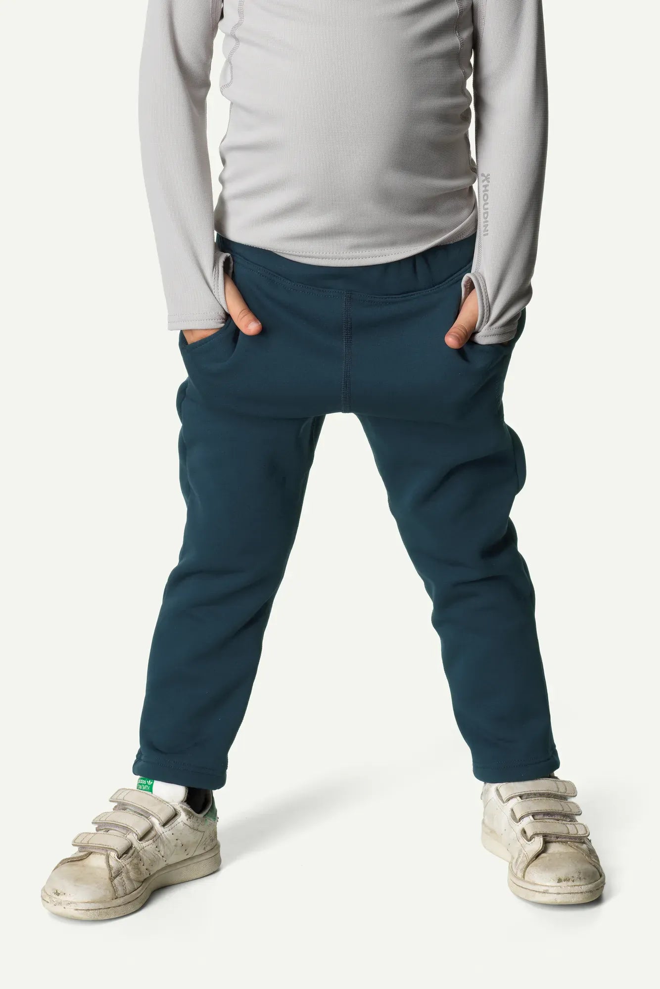 houdini-pow-pants-fleecehose-kinder-blue-illusion-110 image 2