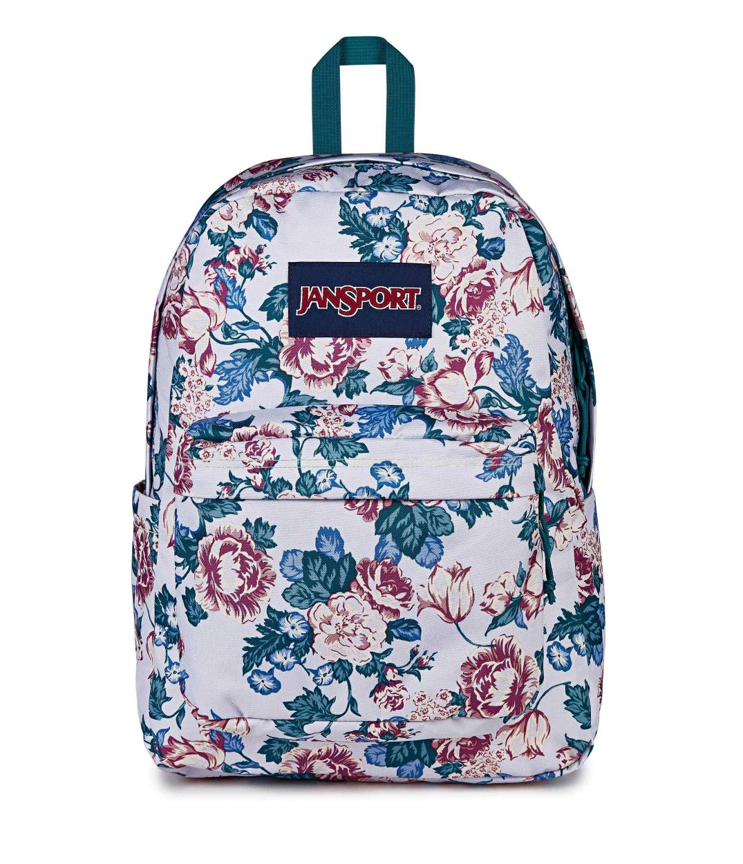 jansport-superbreak-plus-rucksack-rustic-roses-laptop image 1