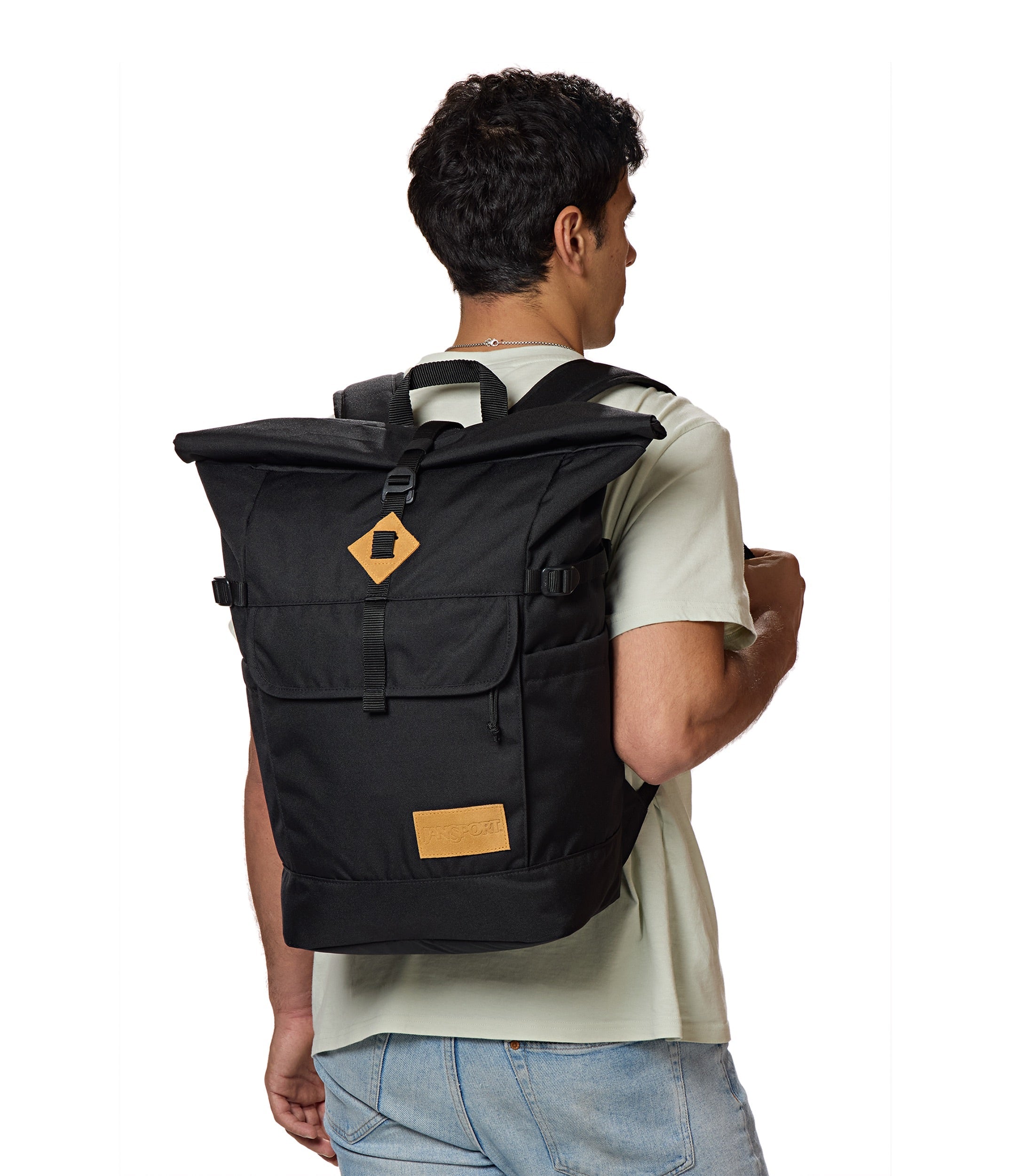 jansport-hatchet-rolltop-rucksack-schwarz-mit-laptopfach image 8