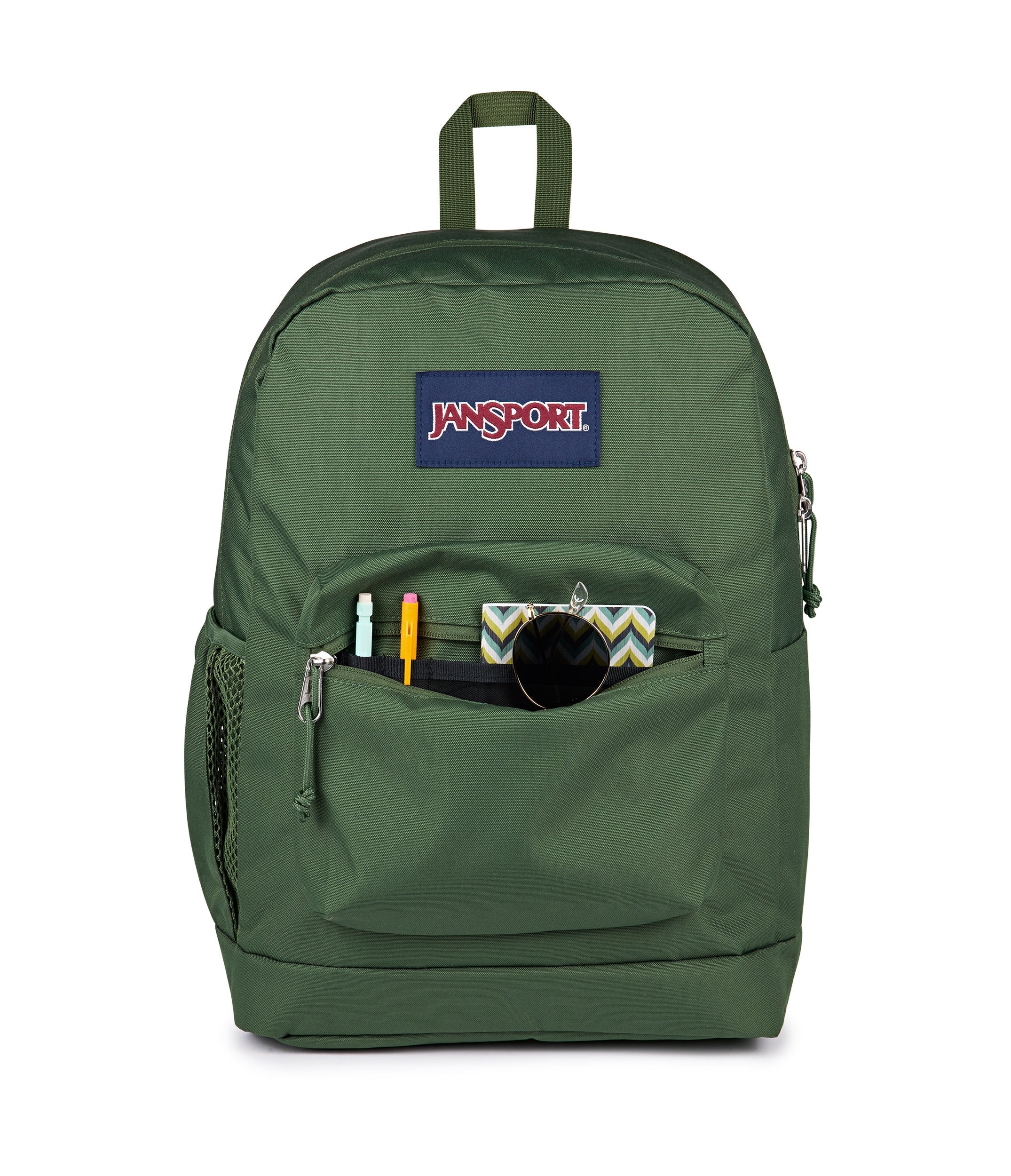 jansport-cross-town-plus-rucksack-laptopfach-cargo-green image 6