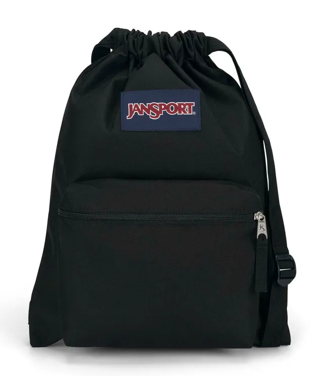 jansport-drawsack-rucksack-schwarz-turnbeutel-mit-kordelzug image 1