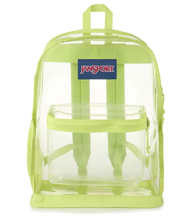 jansport-clear-pack-rucksack-lime-citron-transparent-mit-flaschenfach image 1