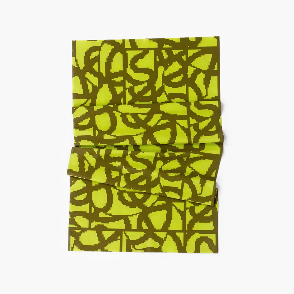 ciele-bfcollar-all-over-loopy-tile-halstuch-lime-green image 1