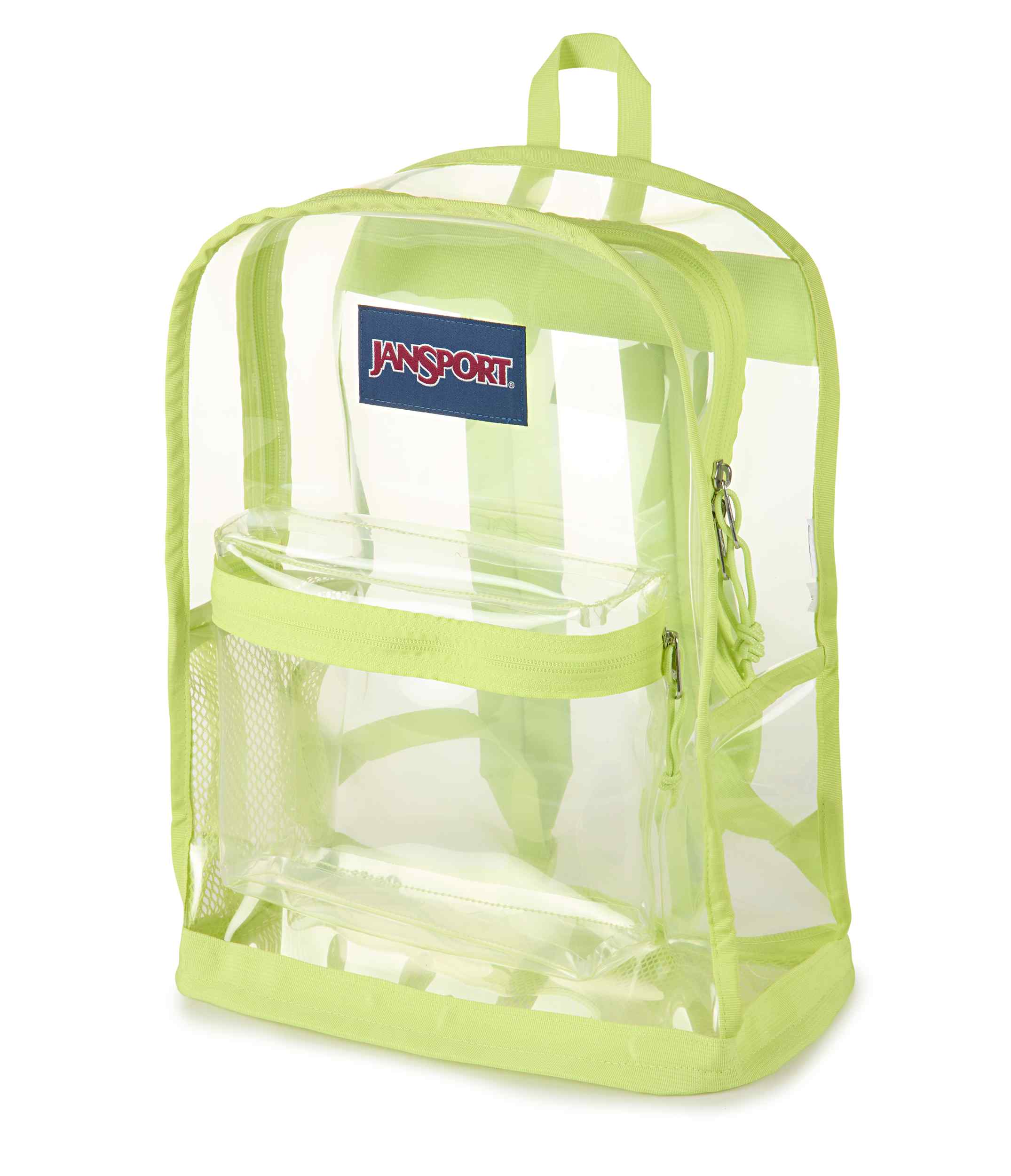 jansport-clear-pack-rucksack-lime-citron-transparent-mit-flaschenfach image 2