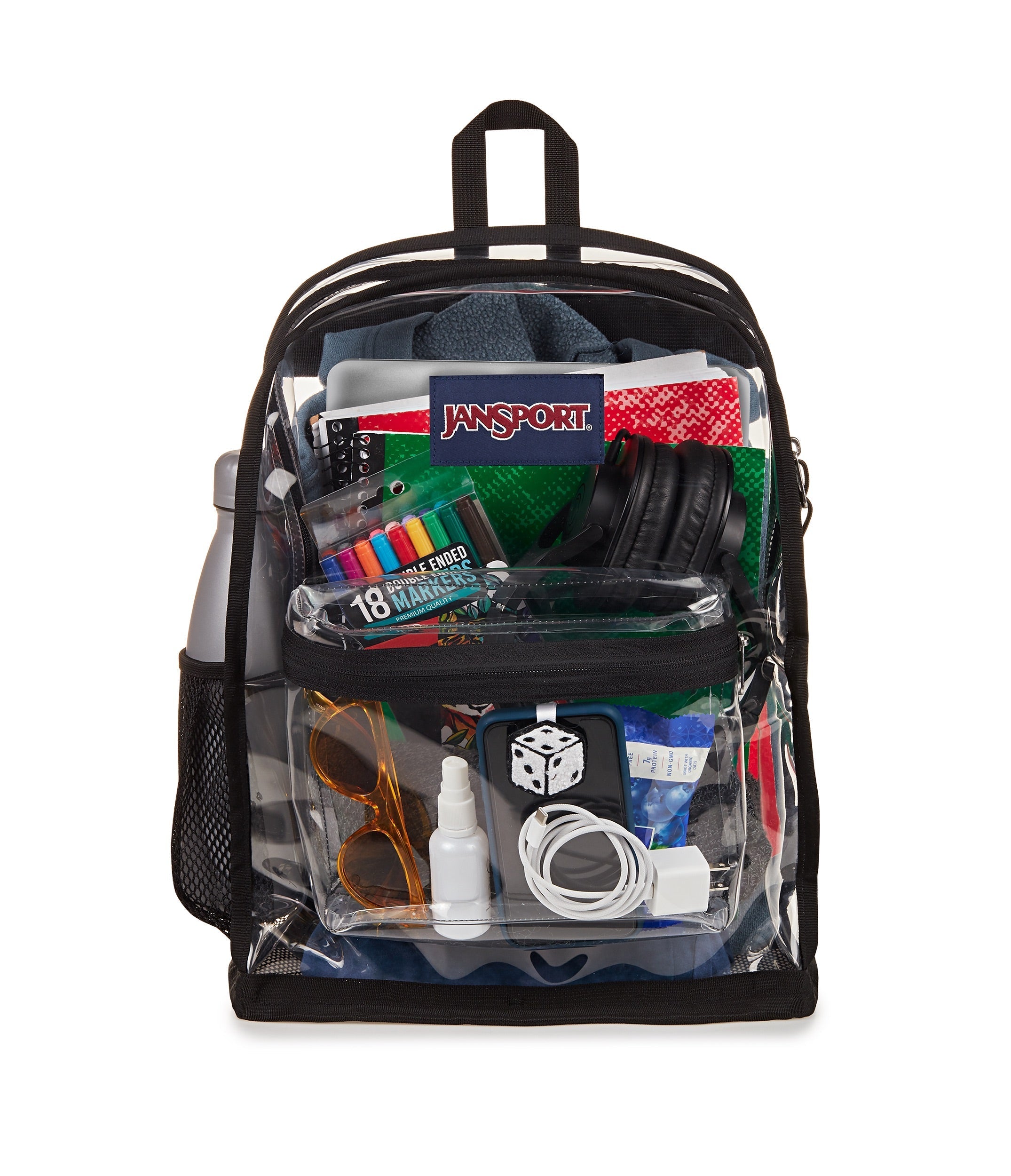 jansport-clear-pack-rucksack-transparent-clear image 2