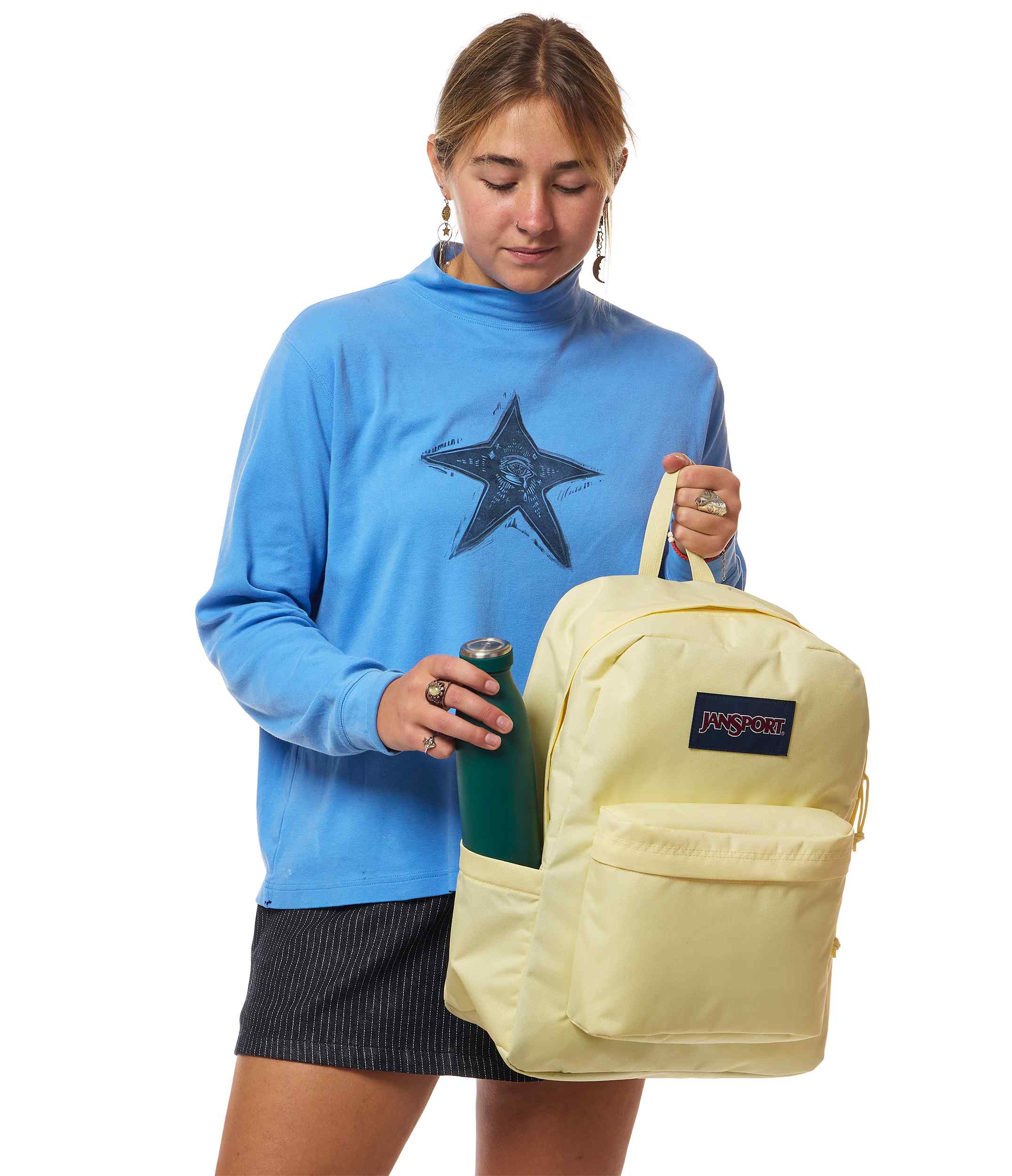 jansport-superbreak-plus-rucksack-lemon-ice-mit-laptopfach image 3