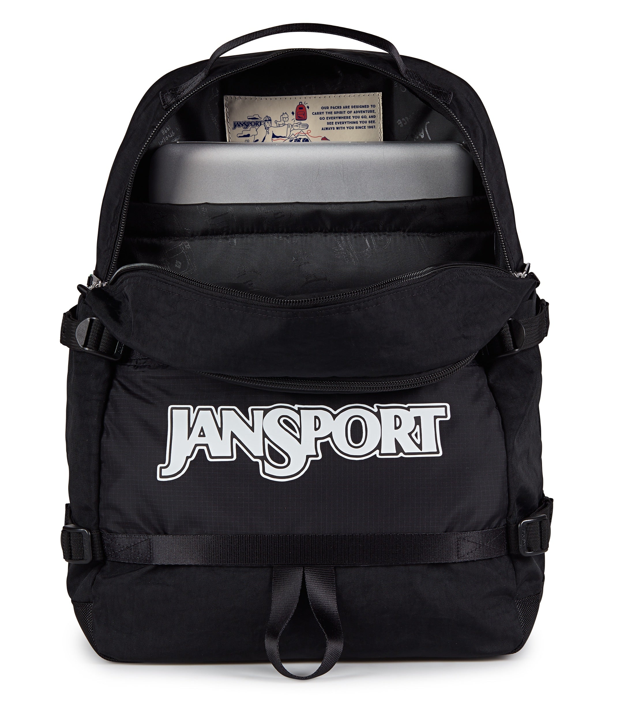 jansport-small-seattle-pack-rucksack-schwarz-retro-laptopfach image 4