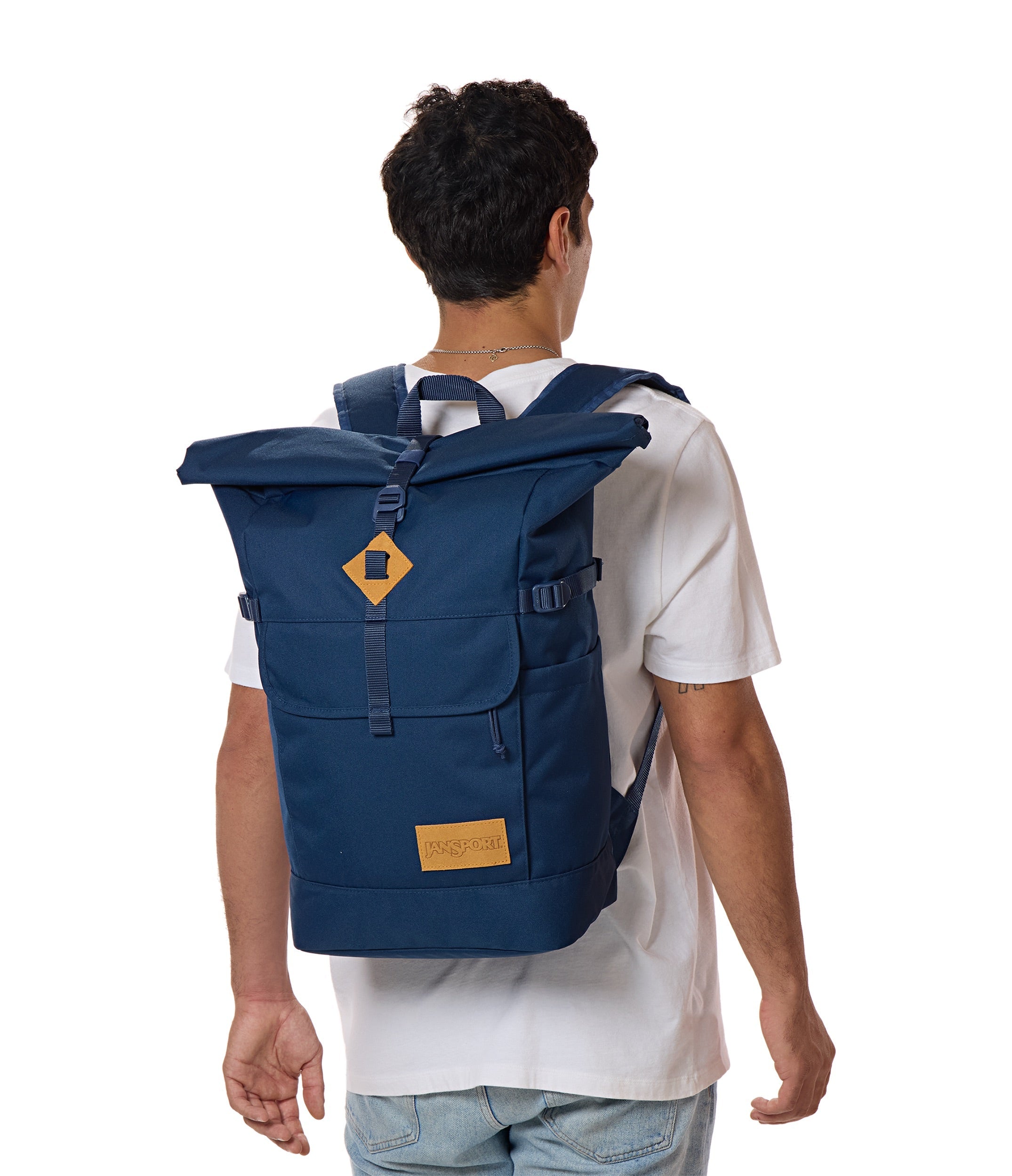 jansport-hatchet-rolltop-rucksack-navy-mit-laptopfach image 3