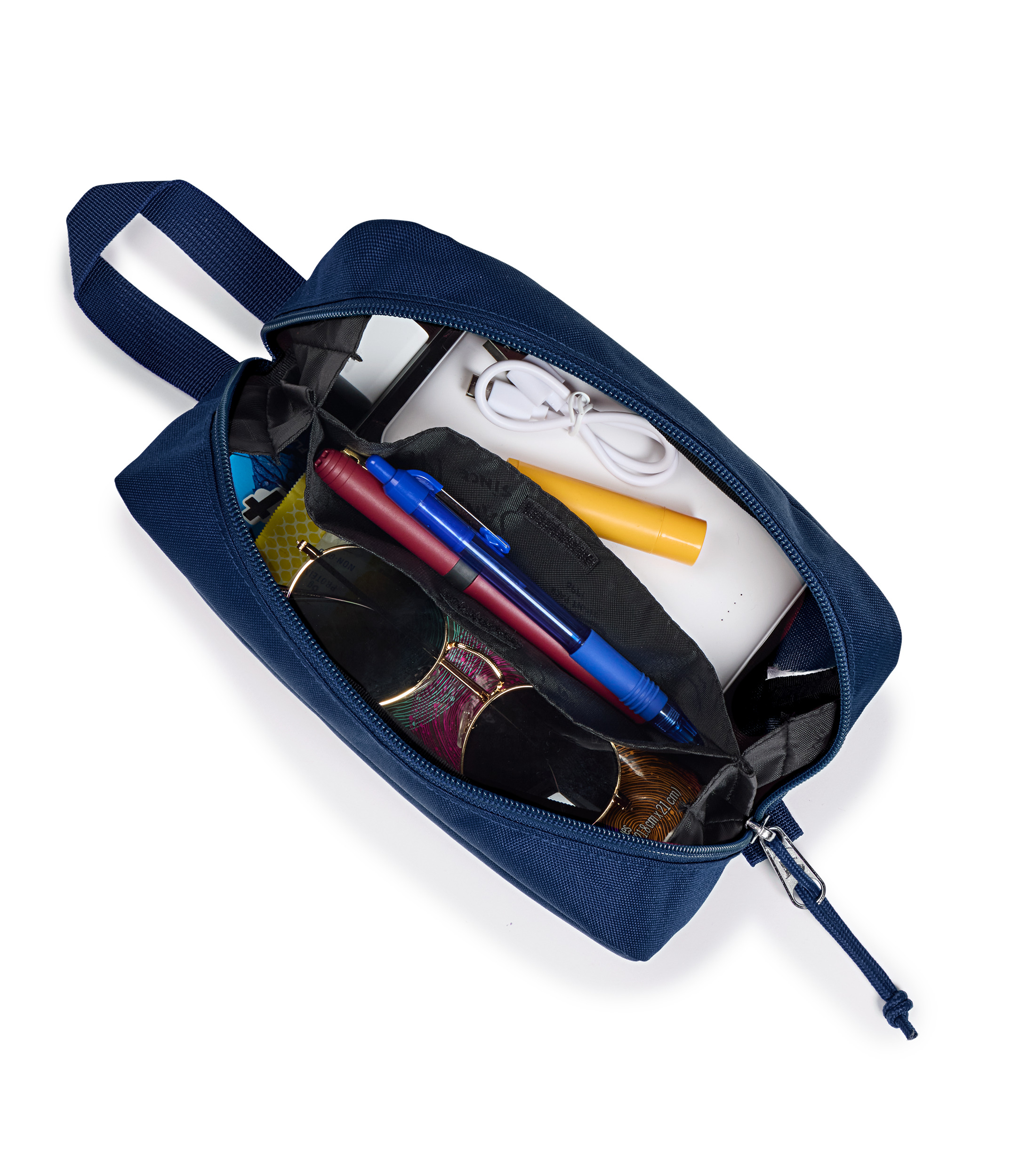 jansport-perfect-pouch-tasche-navy-mit-3-f-chern image 3