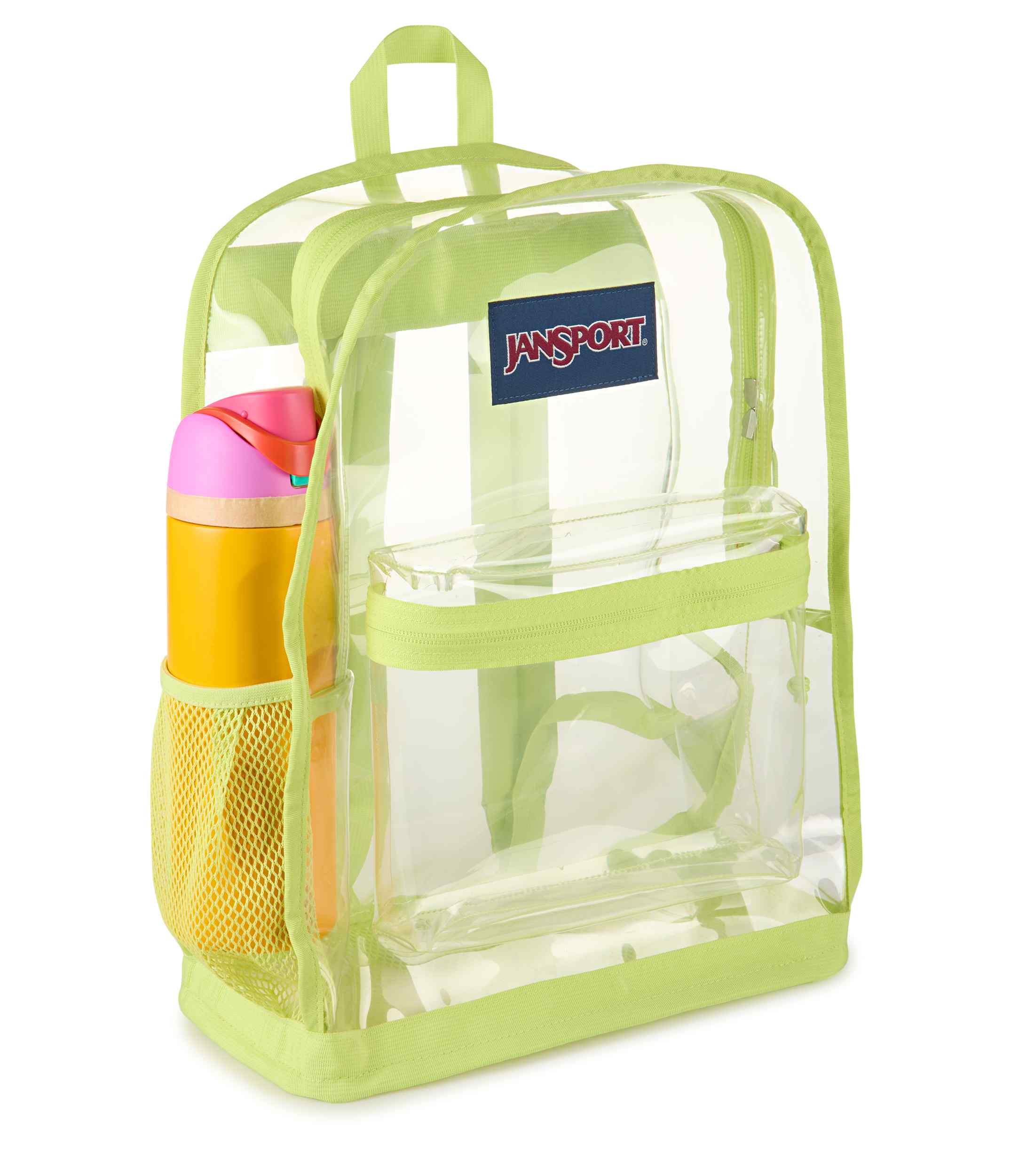 jansport-clear-pack-rucksack-lime-citron-transparent-mit-flaschenfach image 5