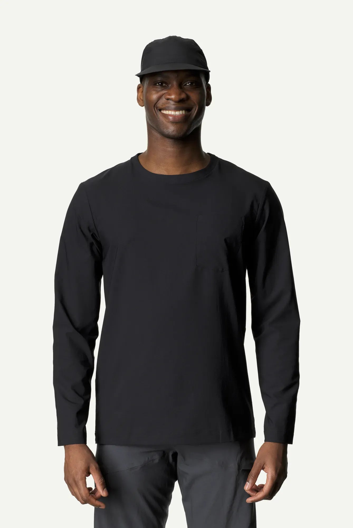 houdini-cover-crew-langarmshirt-herren-foggy-mountain-schnelltrocknend image 4