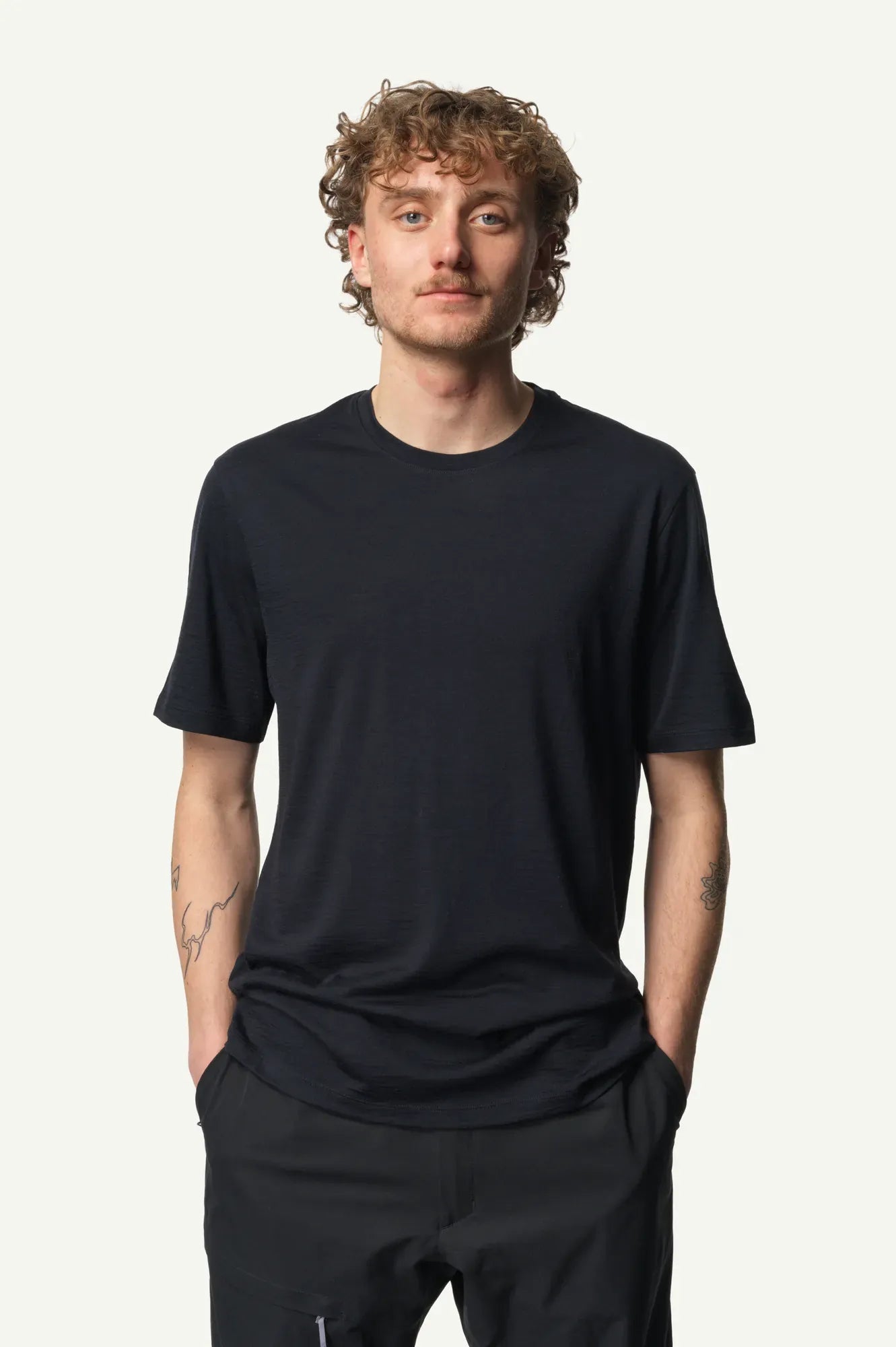 houdini-m-s-puremerino-tee-herren-t-shirt-true-black-merino image 2