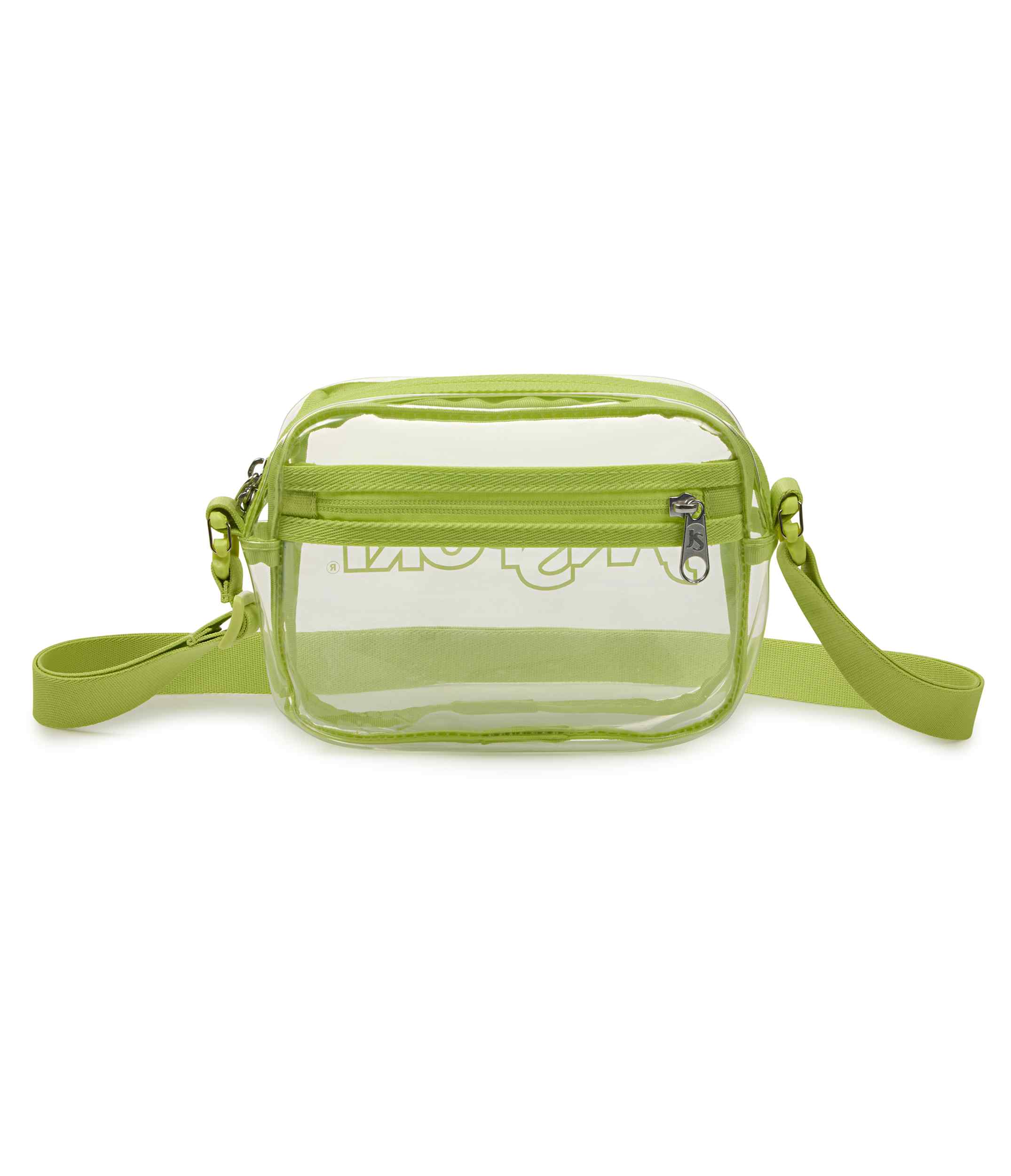 jansport-clear-crossbody-umh-ngetasche-lime-citron-transparent image 3