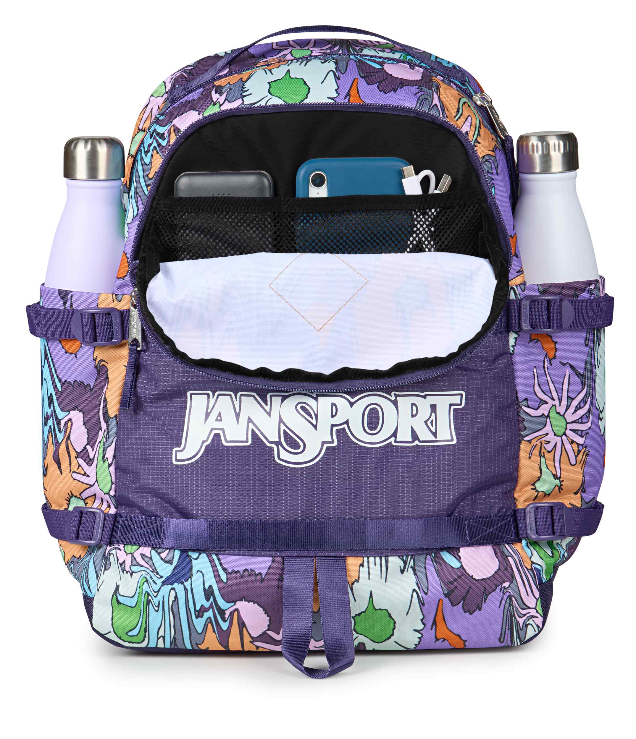 jansport-small-seattle-pack-rucksack-melted-blooms-yellow image 6