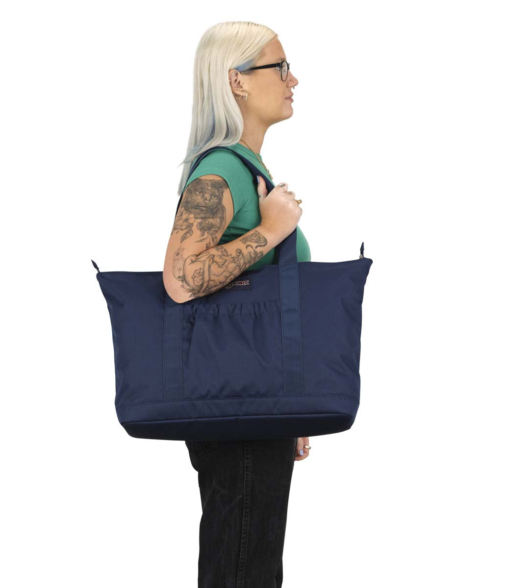 jansport-daily-tote-tragetasche-navy-mit-rei-verschluss image 3