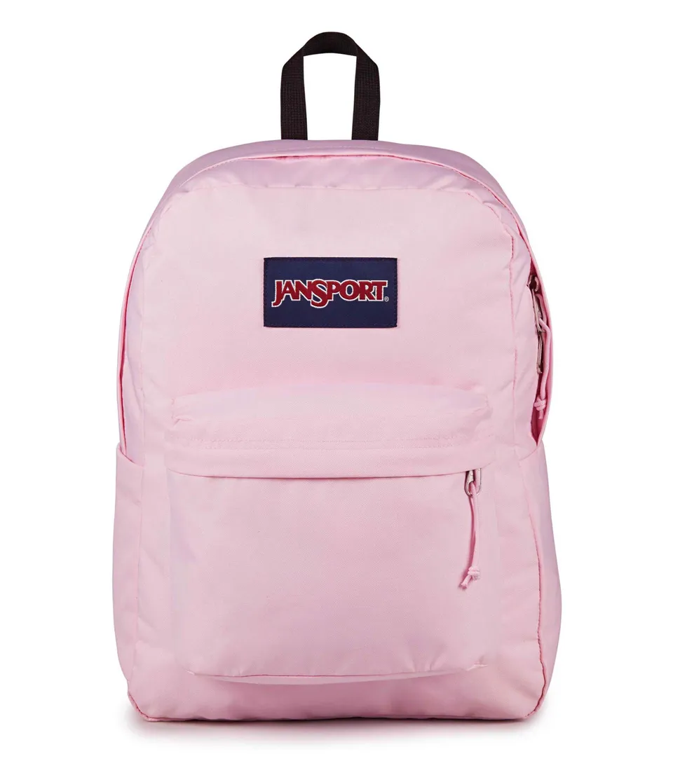 jansport-superbreak-plus-rucksack-pink-ice-laptopfach-leicht image 1