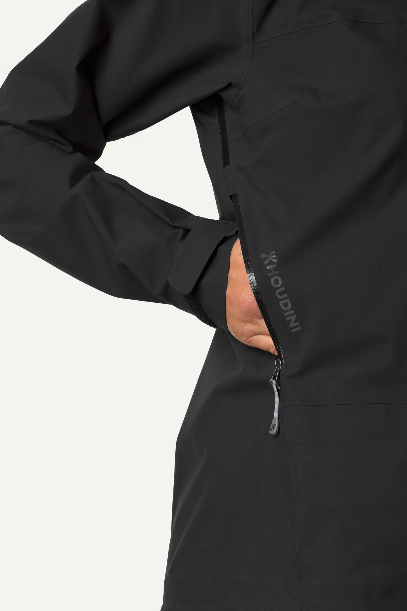 houdini-bff-jacket-damen-regenjacke-true-black-wasserdicht image 7