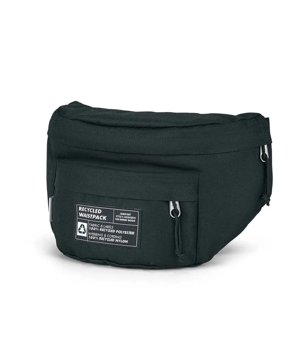jansport-recycled-waistpack-bauchtasche-schwarz-recycelt image 1