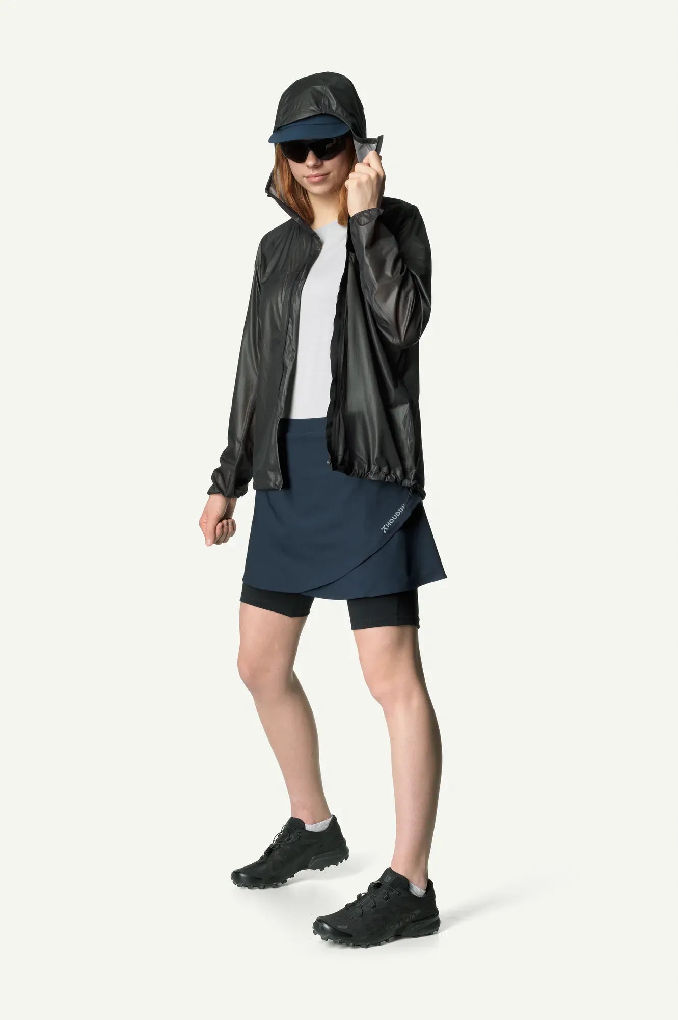 houdini-w-s-skort-damen-hosenrock-true-black-recycelt image 5