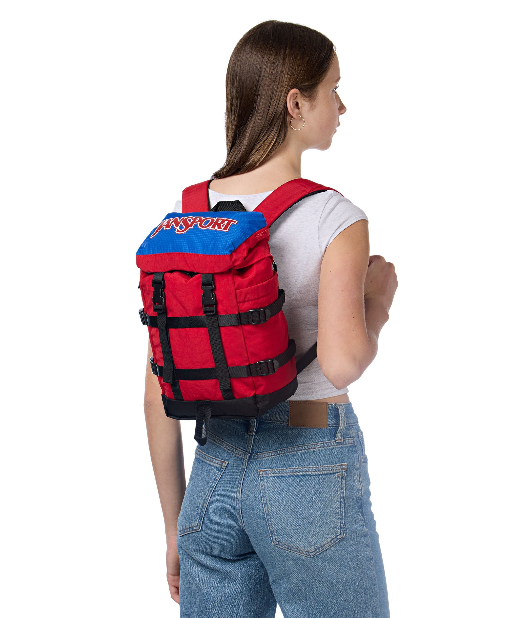 jansport-mini-skip-pack-rucksack-red-tape-mit-flaschenfach image 6