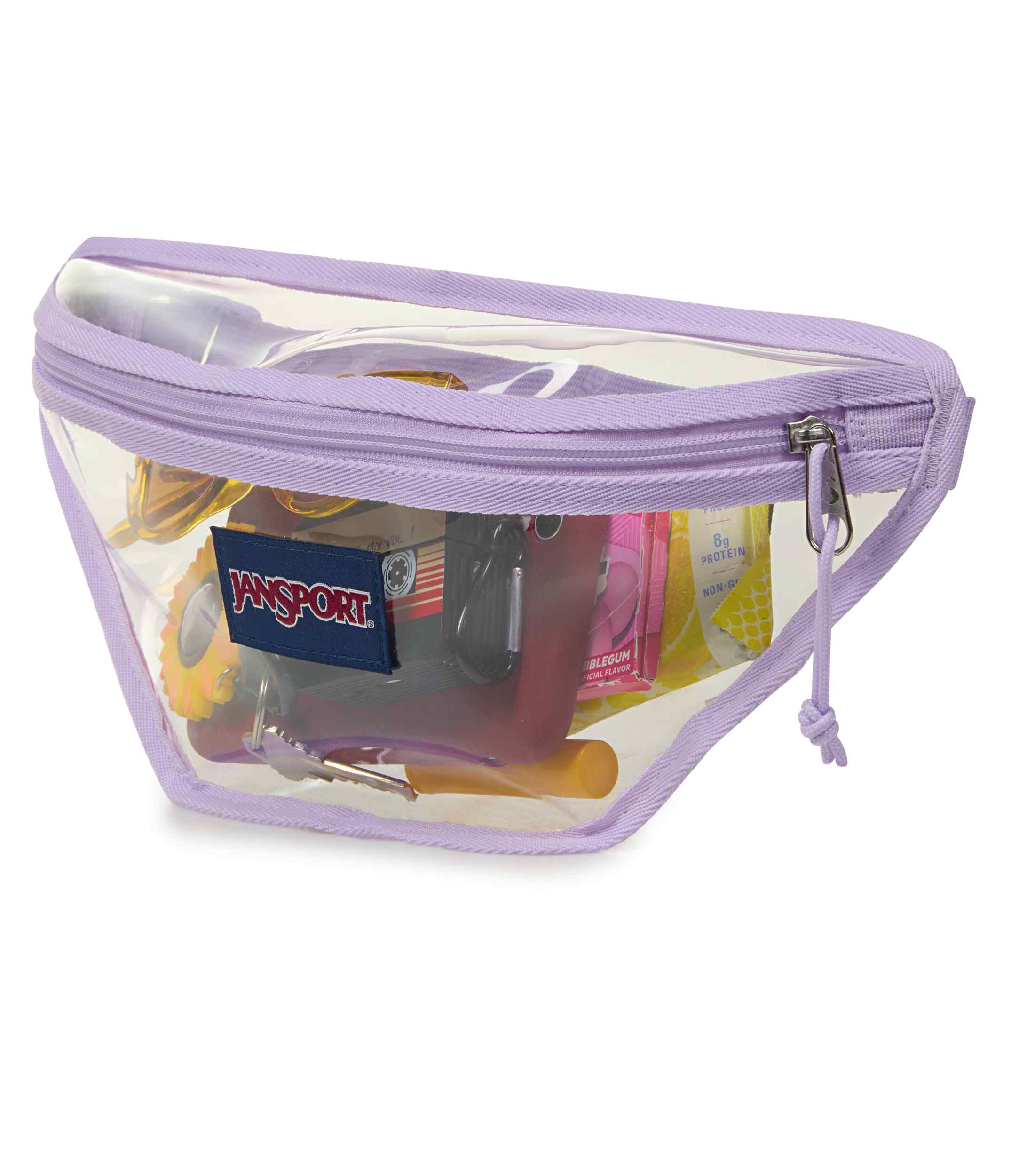 jansport-clear-waistpack-g-rteltasche-pastel-lilac-transparent image 6