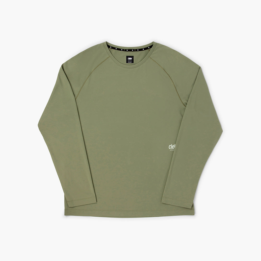 ciele-m-dlylongsleeve-laufshirt-herren-toad-braun-uv-schutz image 1