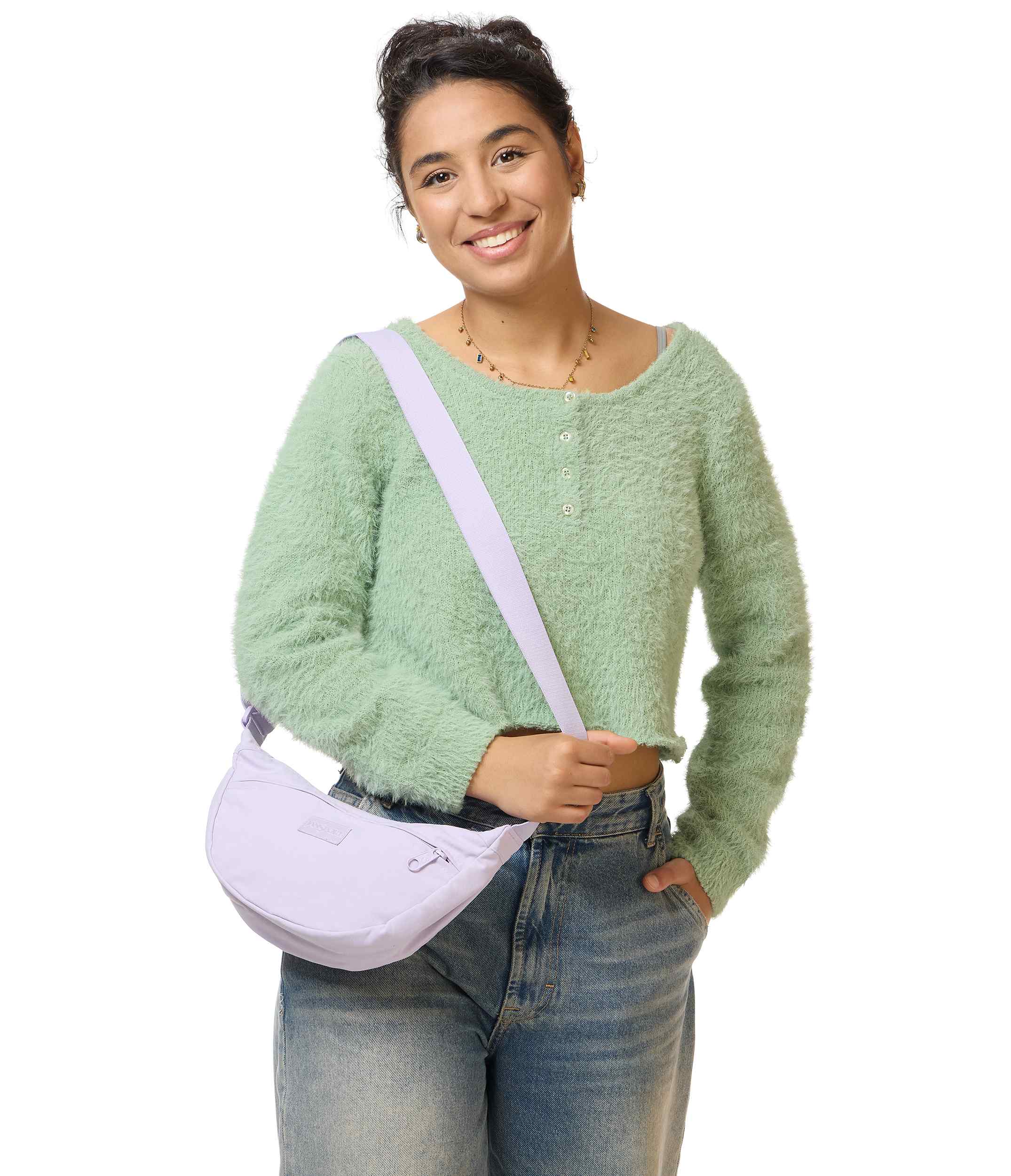 jansport-unphased-crossbody-small-umh-ngetasche-pastel-lilac image 3