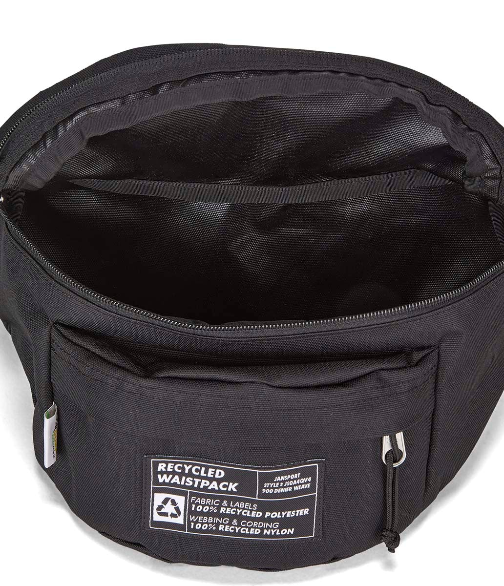 jansport-recycled-waistpack-bauchtasche-schwarz-recycelt image 4
