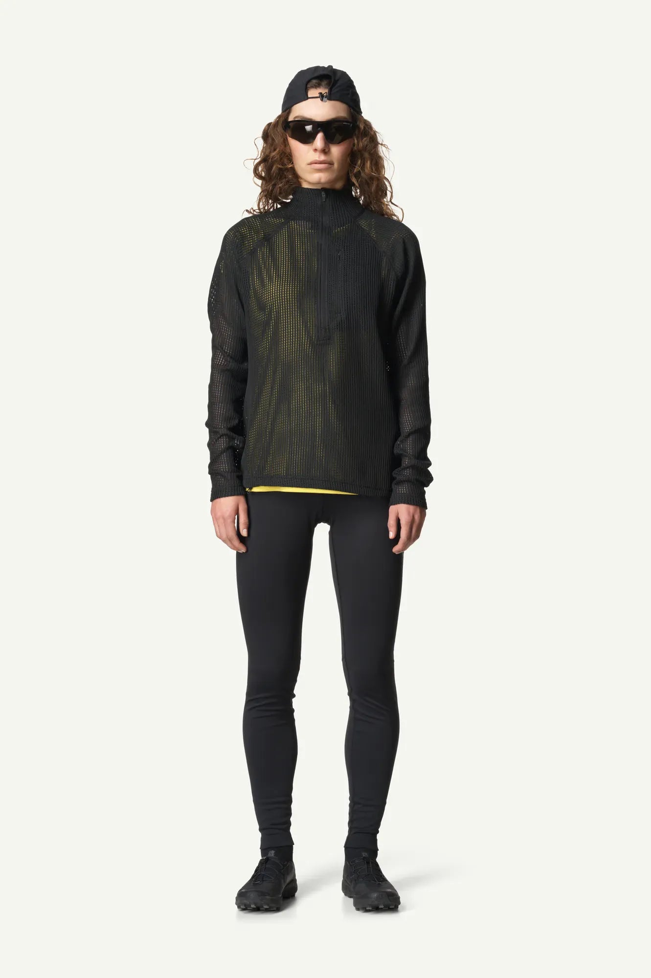 houdini-pace-flow-half-zip-damen-true-black-fleece image 4