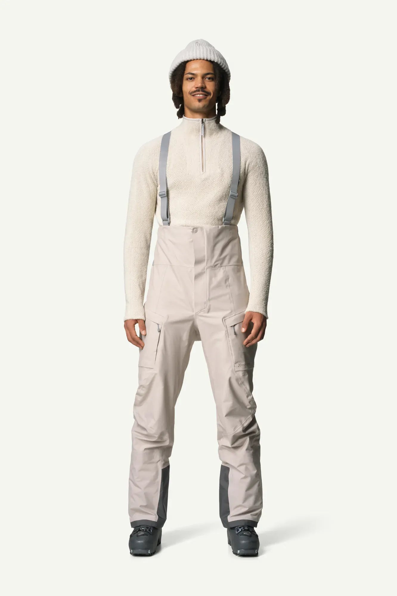 houdini-rollercoaster-bib-pants-herren-sandstorm-shell image 1