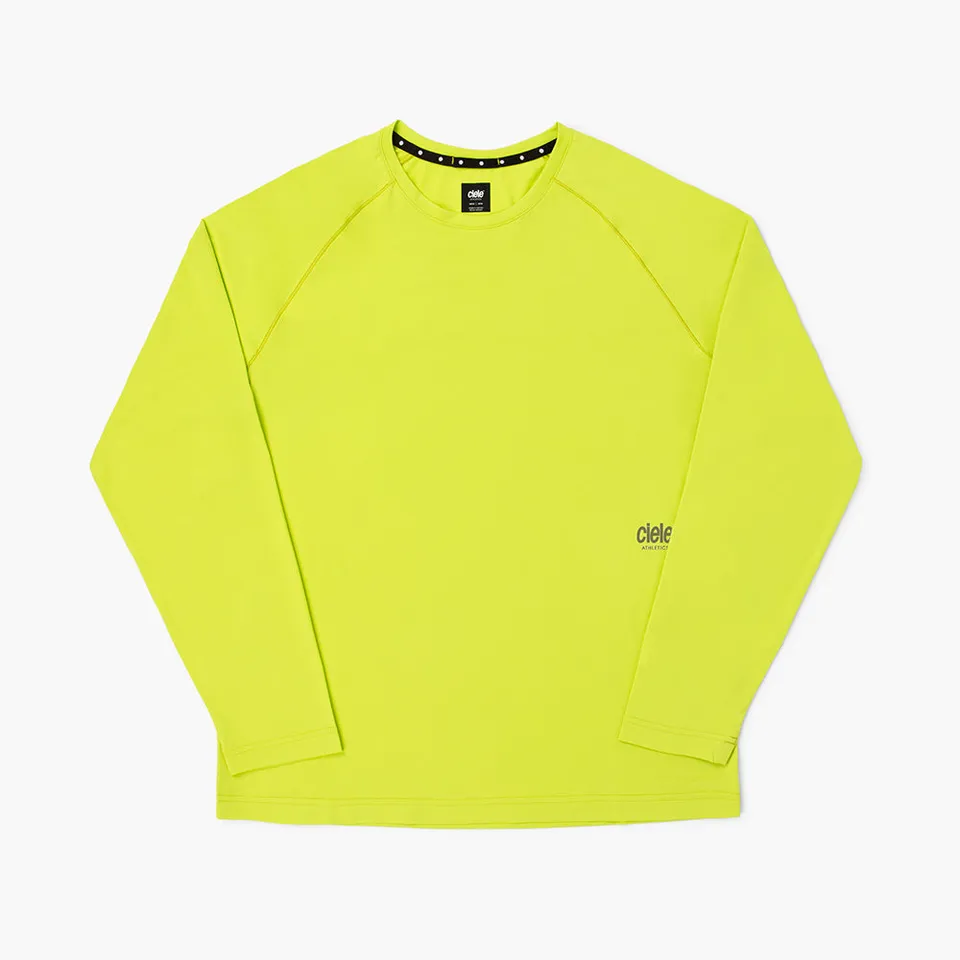 ciele-m-dlylongsleeve-lime-green-laufshirt-langarm image 1