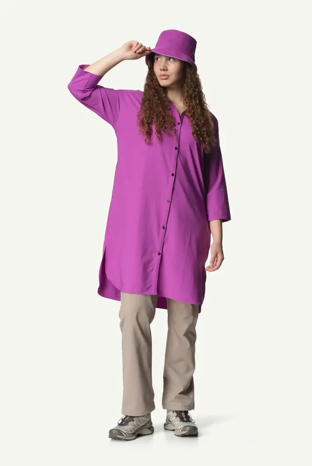 houdini-route-shirt-dress-damen-kleid-cab-red-leicht image 1