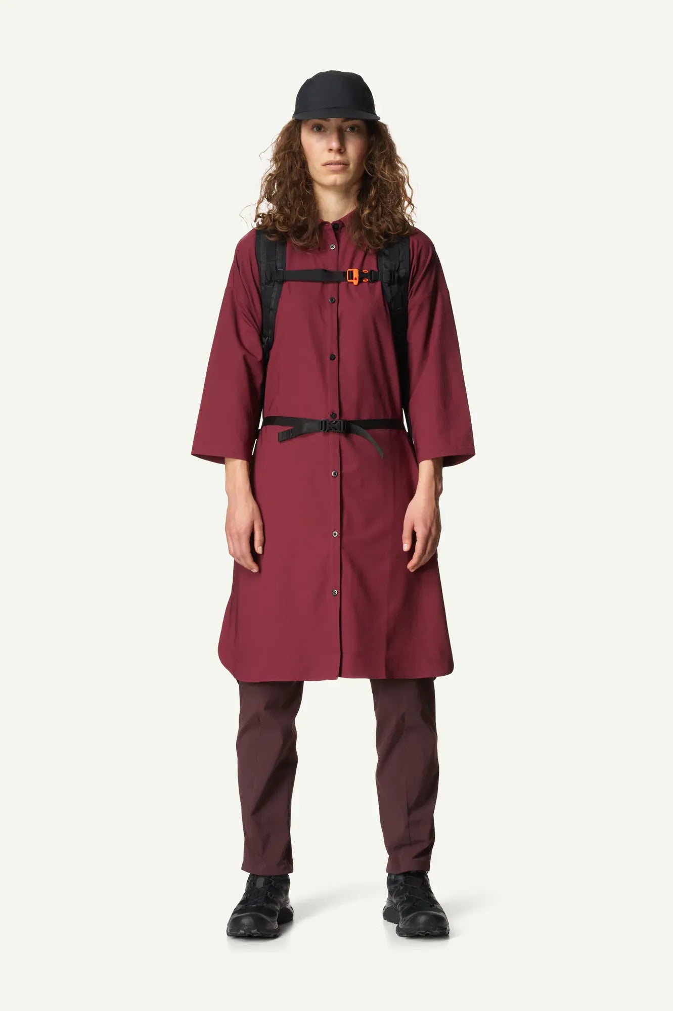 houdini-route-shirt-dress-damen-kleid-cab-red-leicht image 7