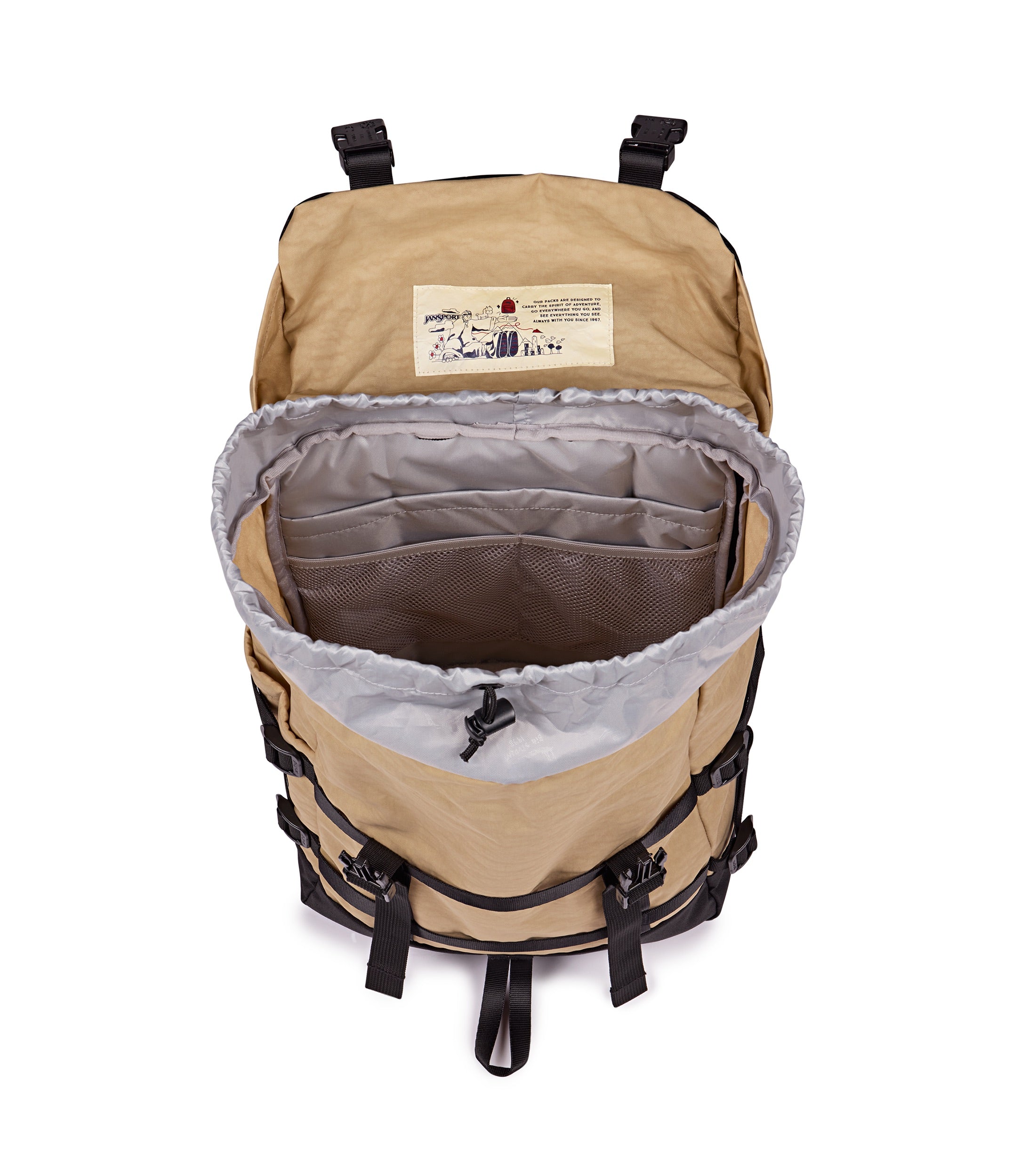 jansport-skip-pack-rucksack-travertine-mit-laptopfach image 3