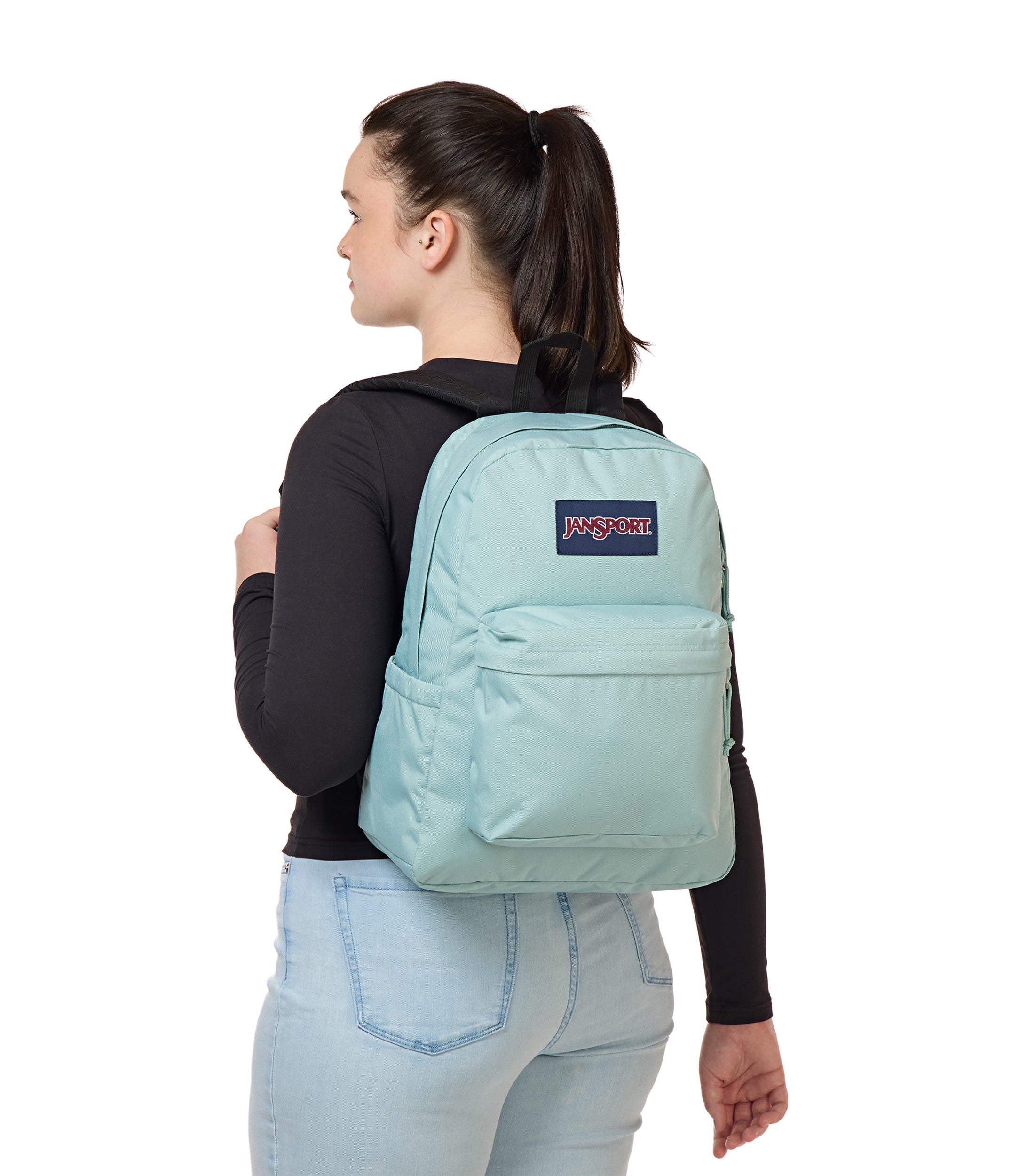 jansport-superbreak-plus-rucksack-faded-sage-laptopfach image 7