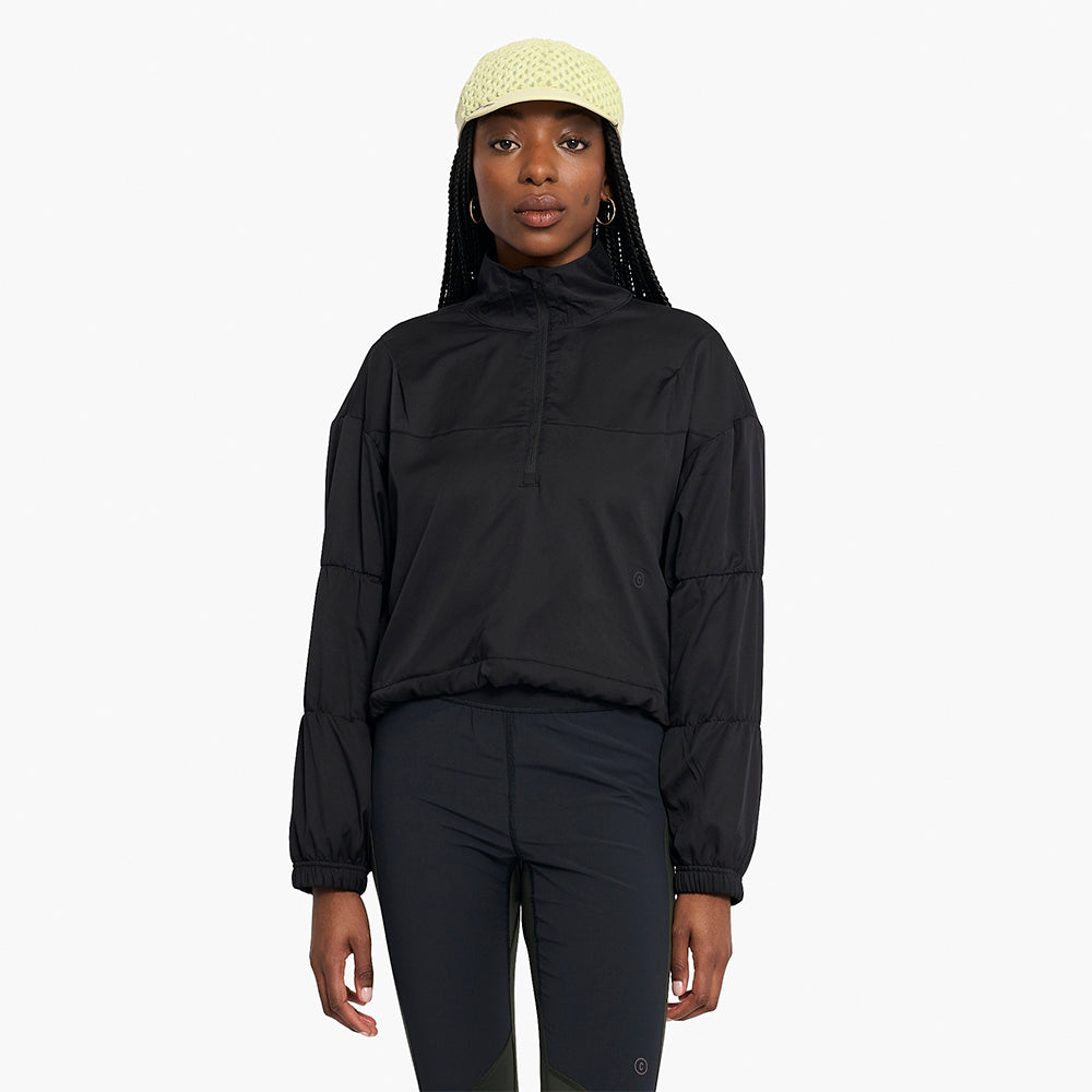 ciele-vslhalfzip-laufjacke-damen-schwarz-winddicht image 2