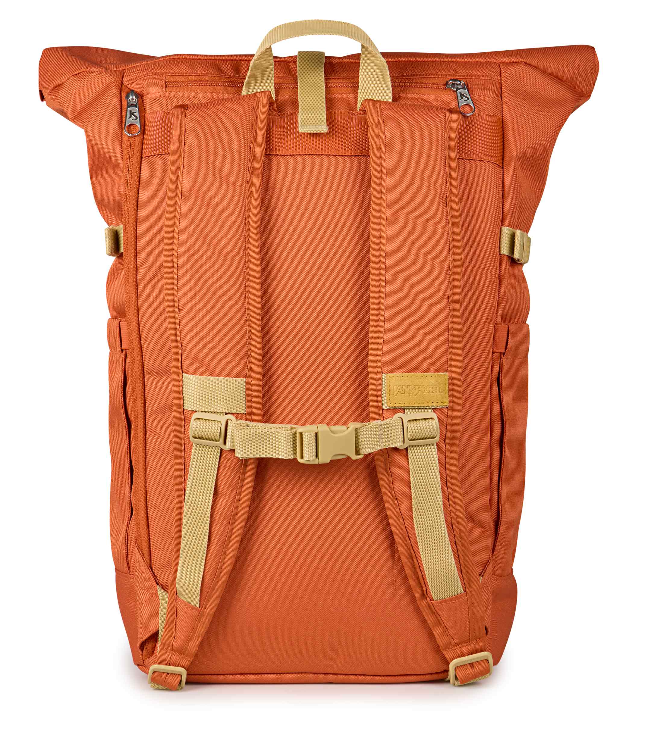 jansport-hatchet-rolltop-rucksack-dune-rot-mit-laptopfach image 3