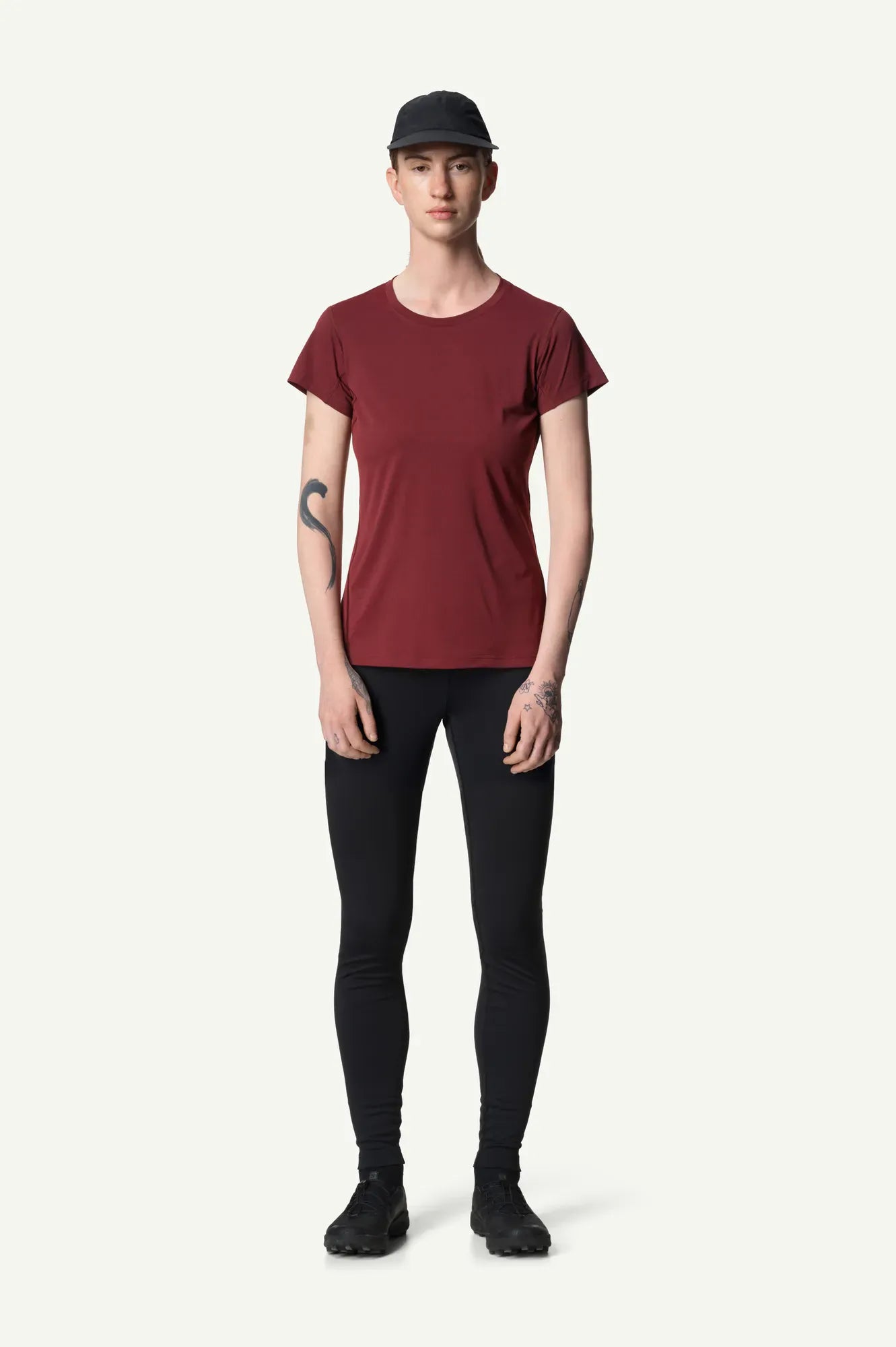 houdini-pace-air-tee-damen-laufshirt-cab-red-recycelt image 5