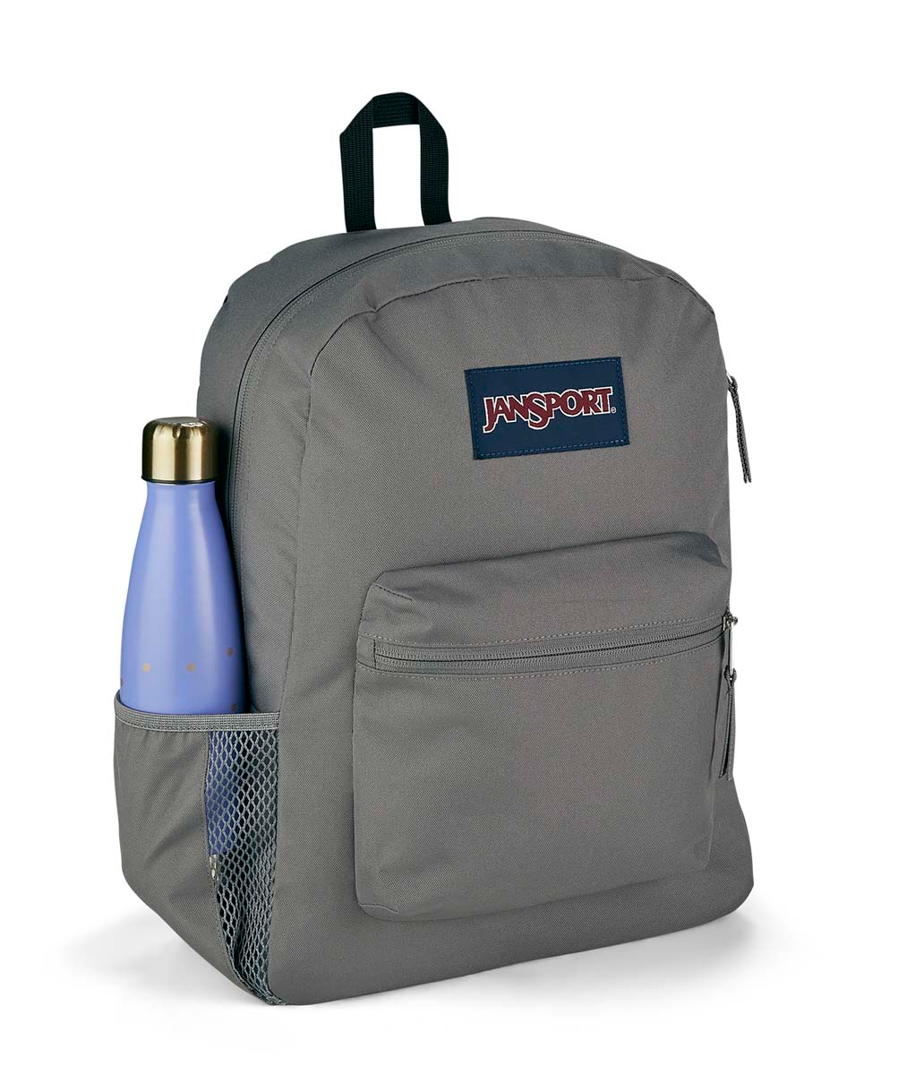 jansport-cross-town-rucksack-graphite-grey-organizer image 3