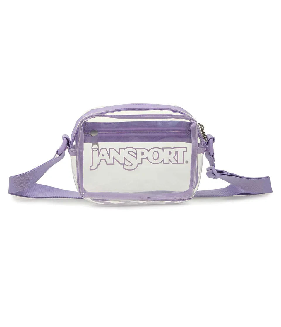 jansport-clear-crossbody-umh-ngetasche-pastel-lilac image 1