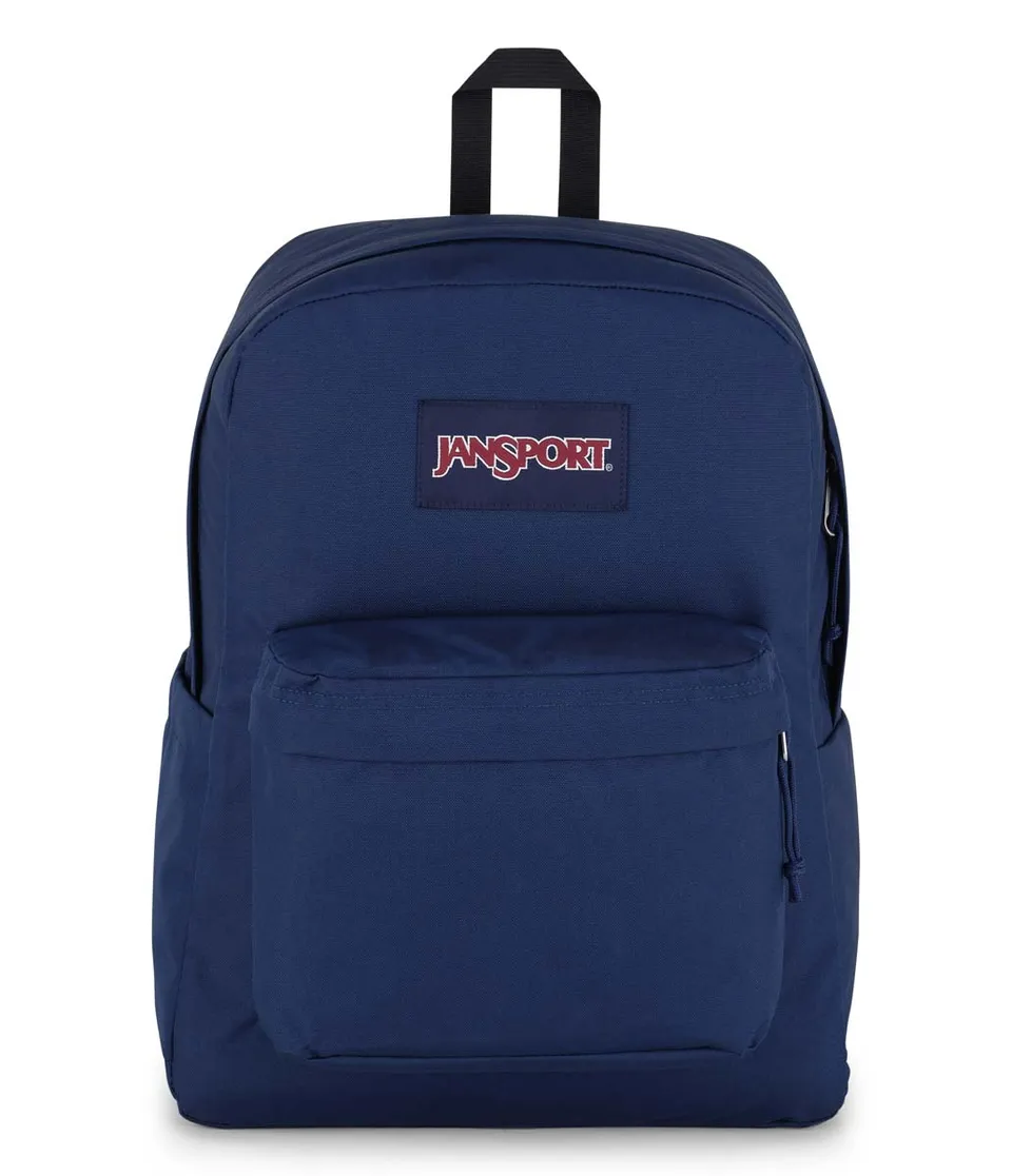 jansport-superbreak-plus-rucksack-navy-mit-laptopfach image 1