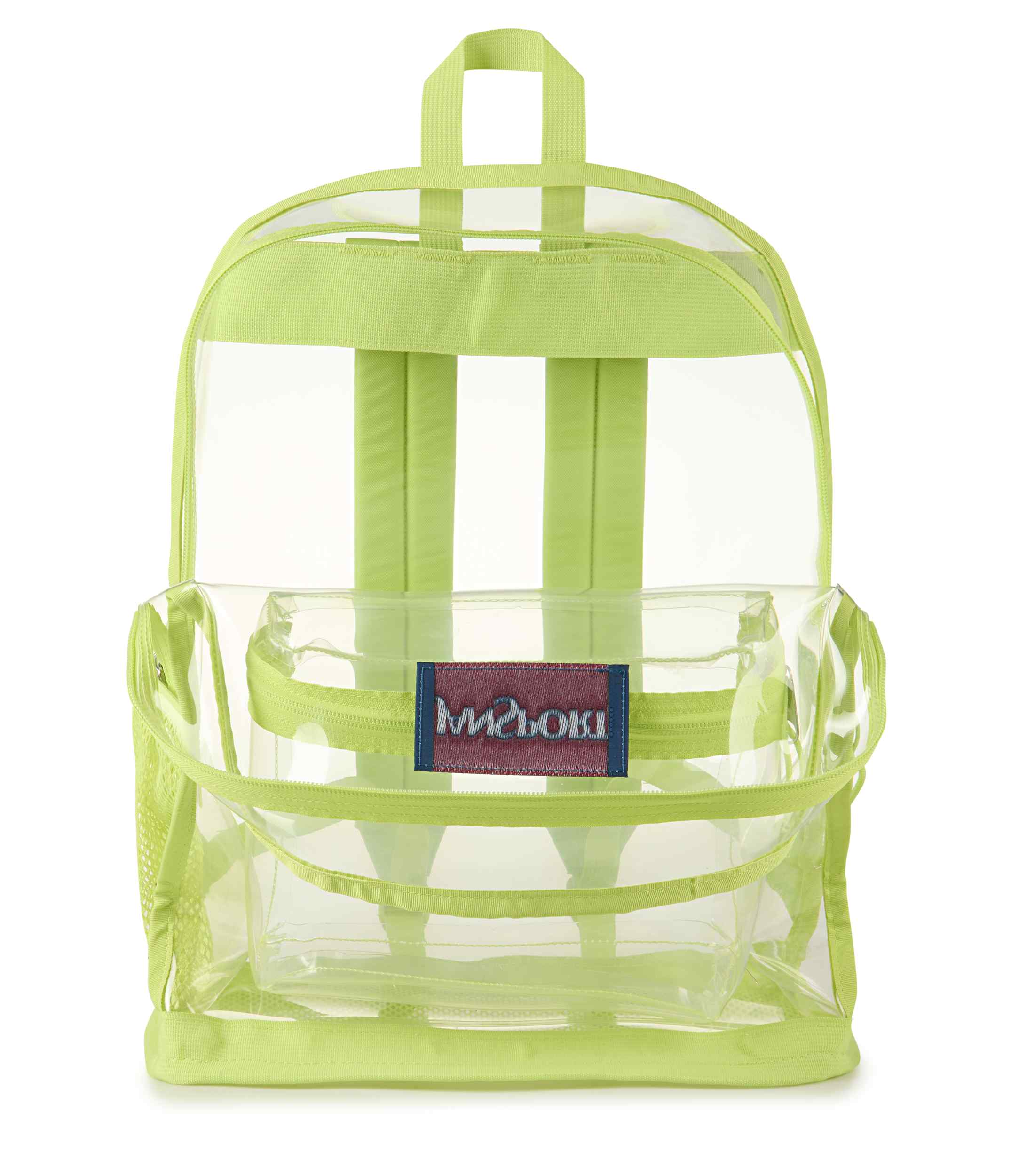 jansport-clear-pack-rucksack-lime-citron-transparent-mit-flaschenfach image 4
